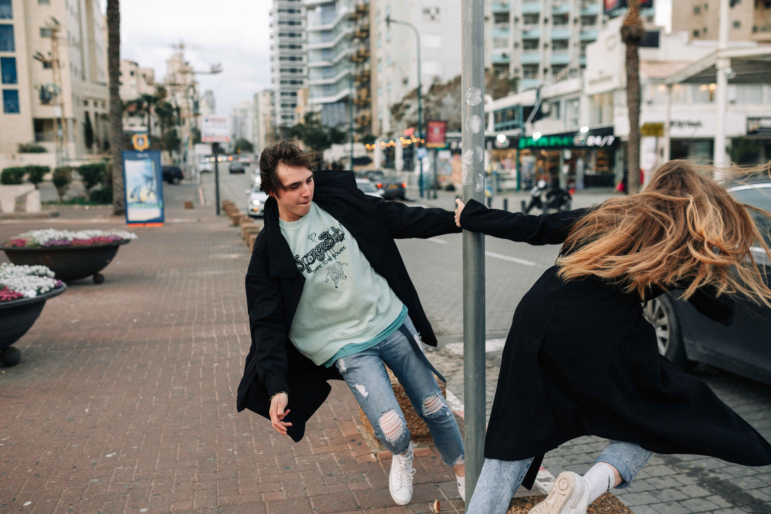 WINTER IN NETANYA. PHOTOGRAPHER IN ISRAEL
