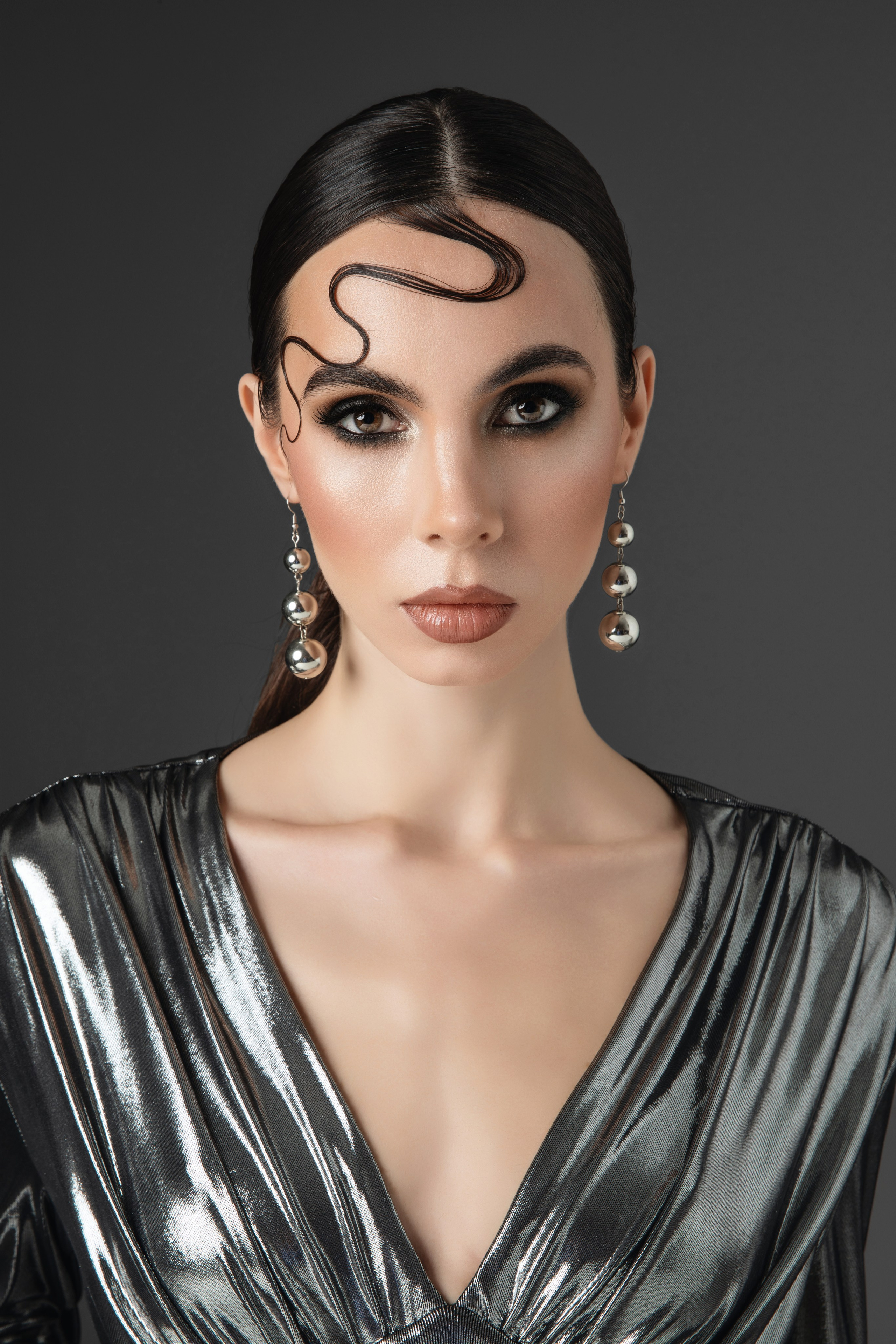 Makeup and hairstyling for magazine photoshoot in Italy