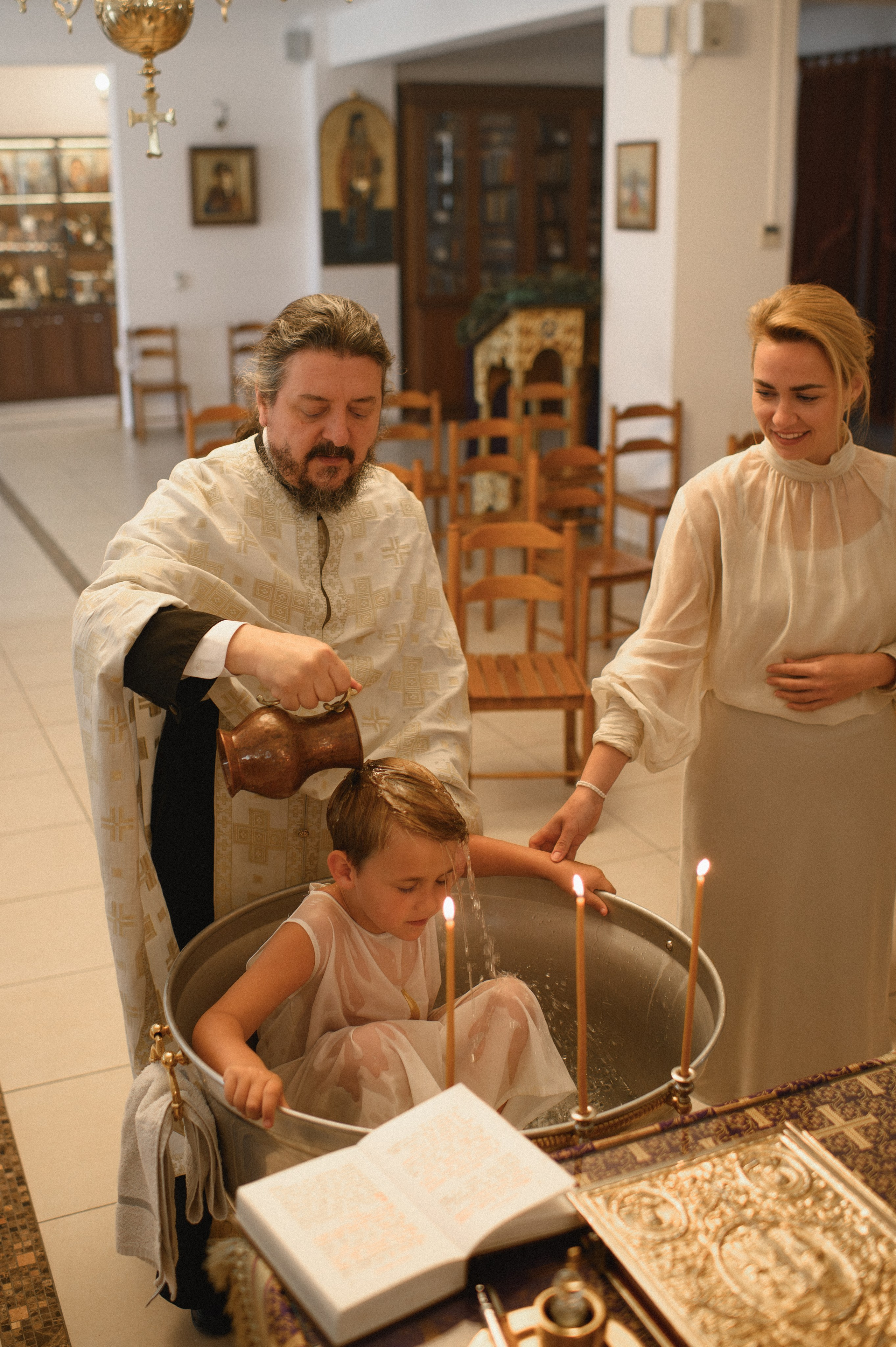 Baptism Mihail. Family, children, portrait, and event photography in Thessaloniki