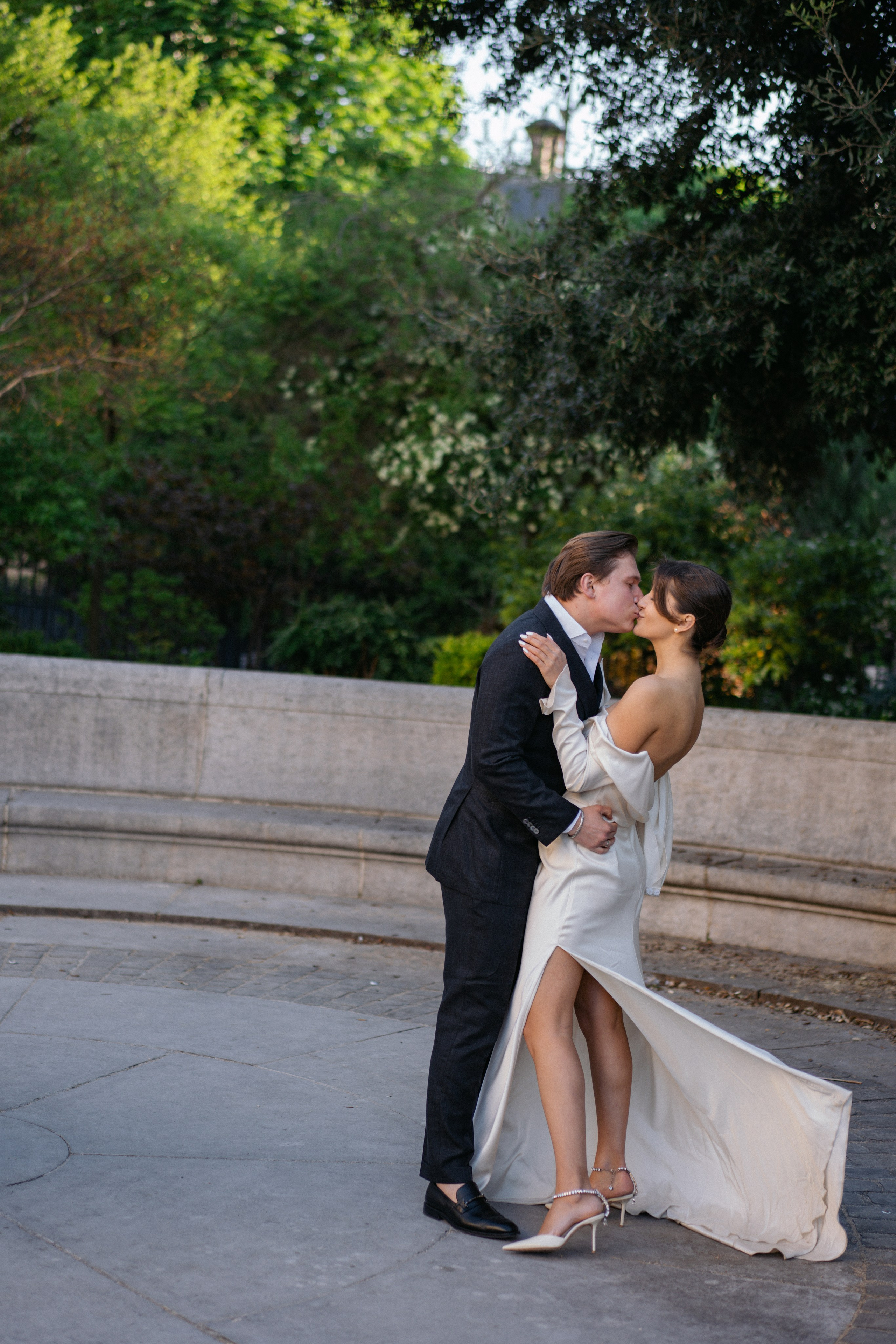 парная фотосессия в Париже, свадьба для двоих