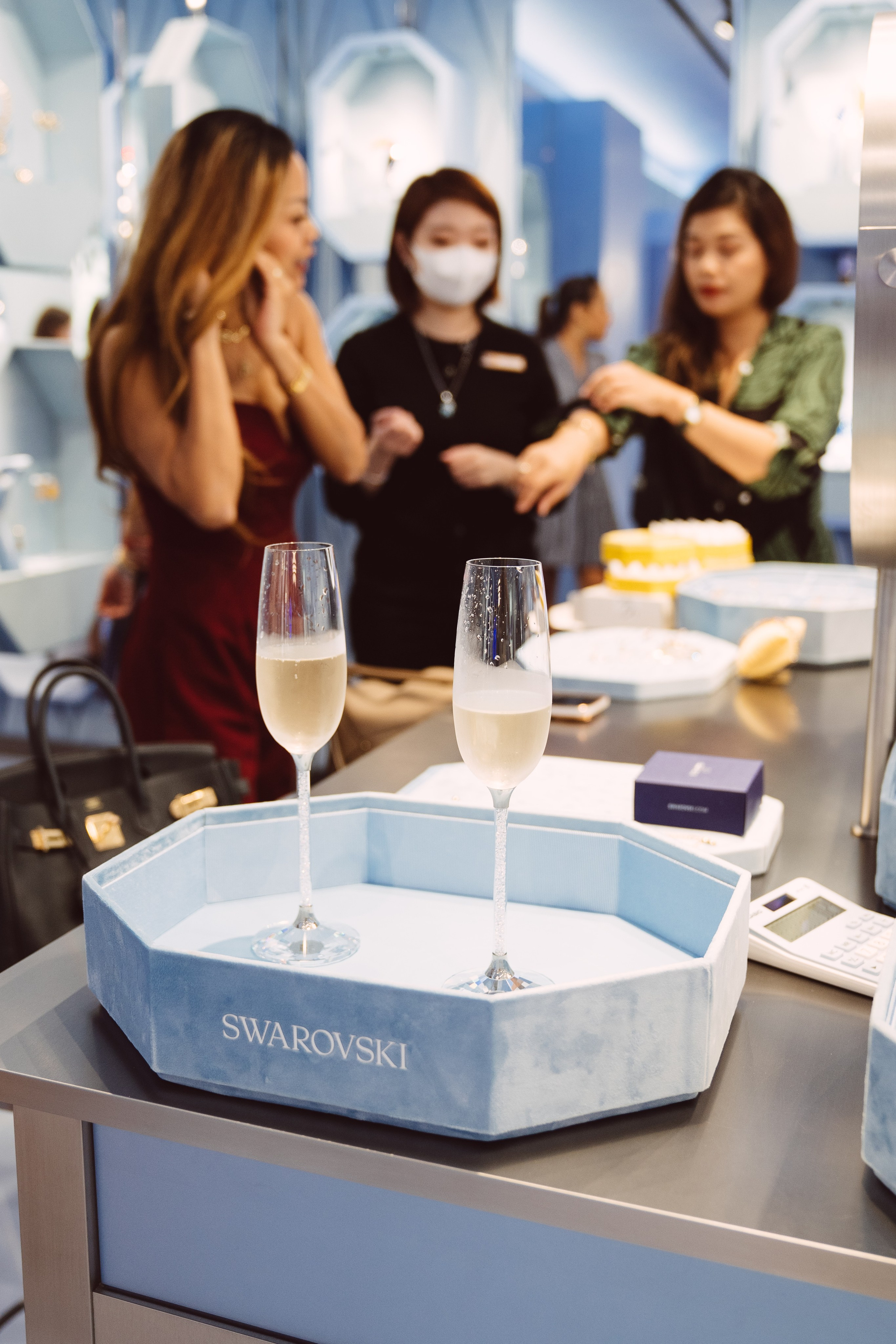 Swarovski event. Dasha in Singapore