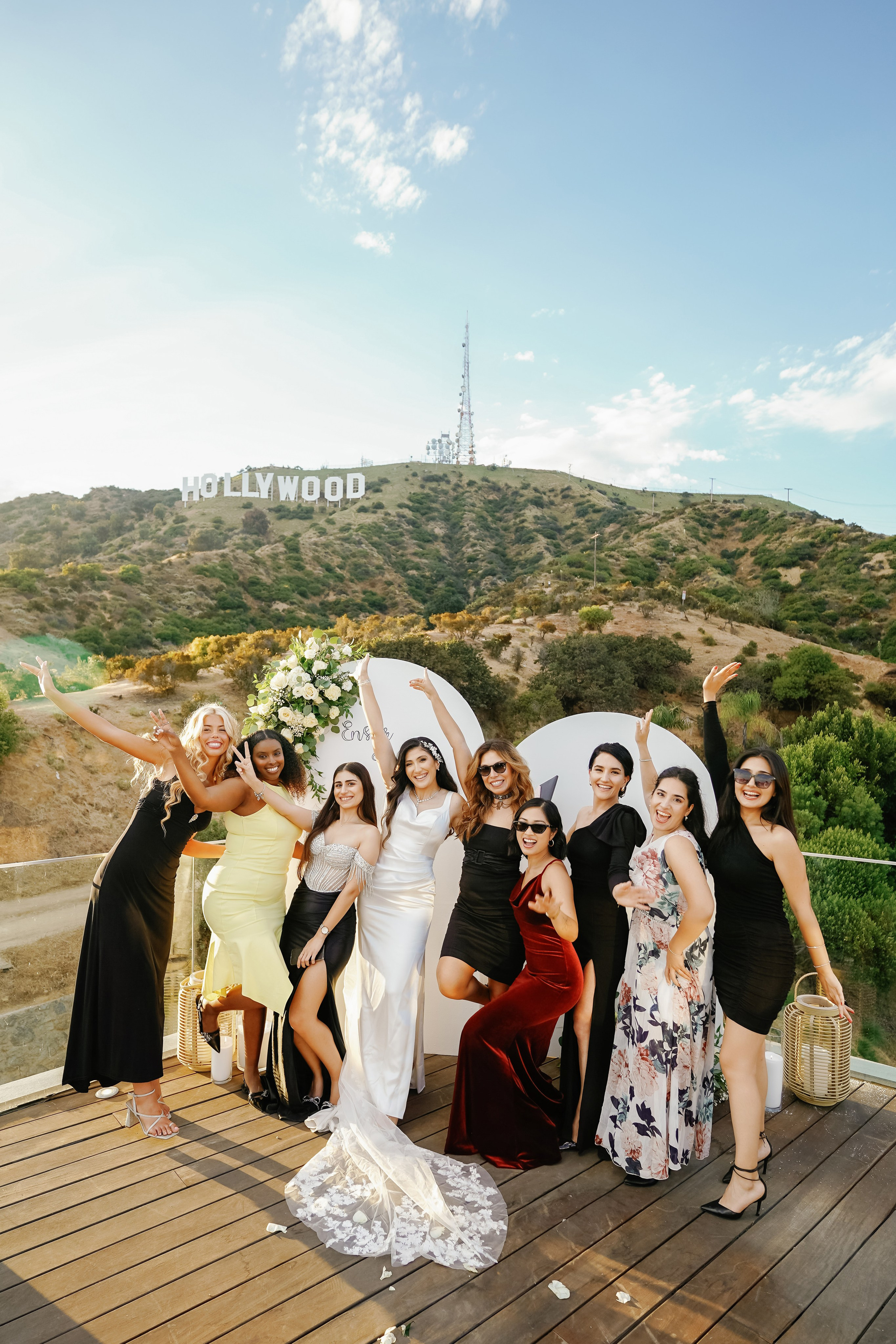 Wedding at the Hollywood Sign Venue, Los Angeles, California. Wedding Photography & Videography Team in California, Los Angeles, San Francisco, San Diego and Travel