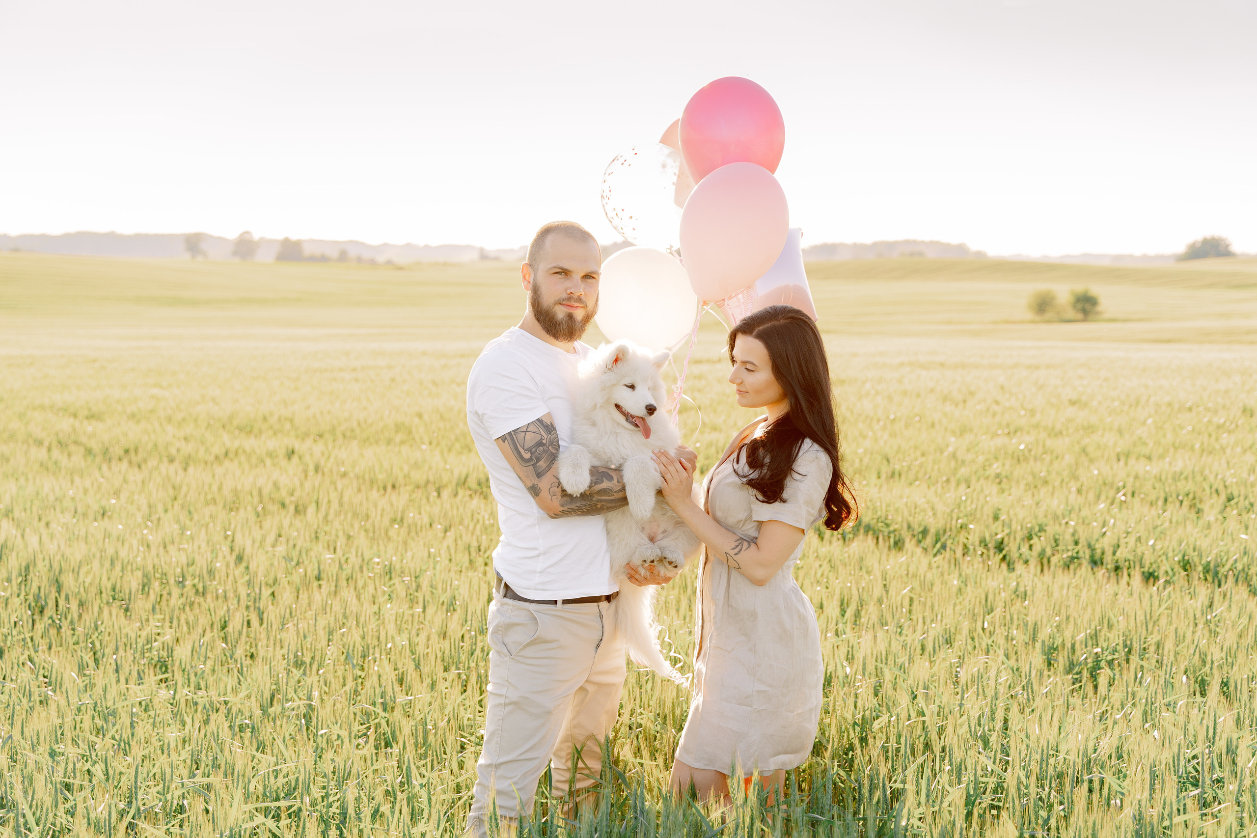 It’s a girl! Samoyed puppy Olivia. Макар Кириков — свадебный и семейный фотограф Даугавпилс, Рига, Вильну