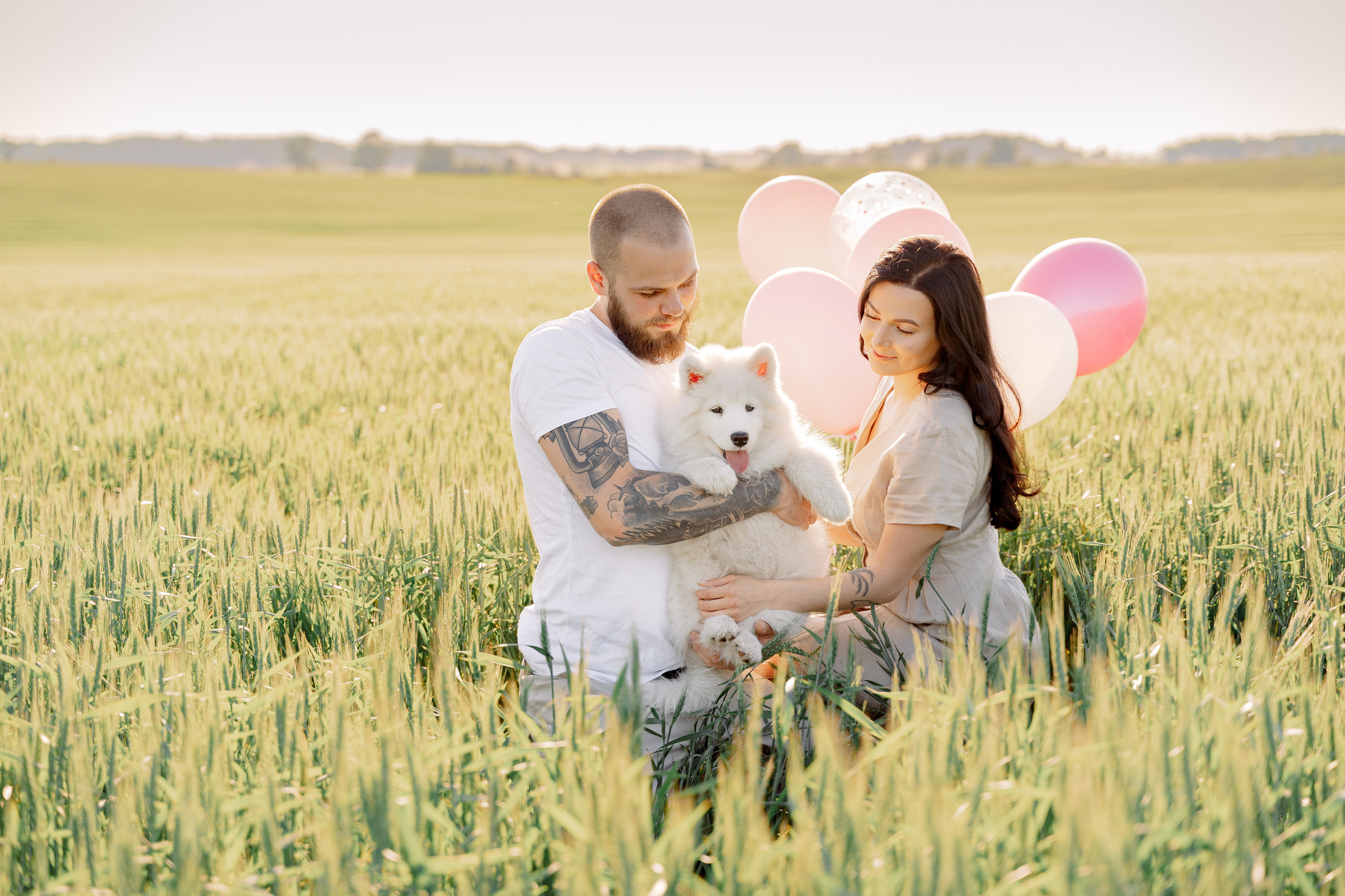 It’s a girl! Samoyed puppy Olivia. Макар Кириков — свадебный и семейный фотограф Даугавпилс, Рига, Вильну
