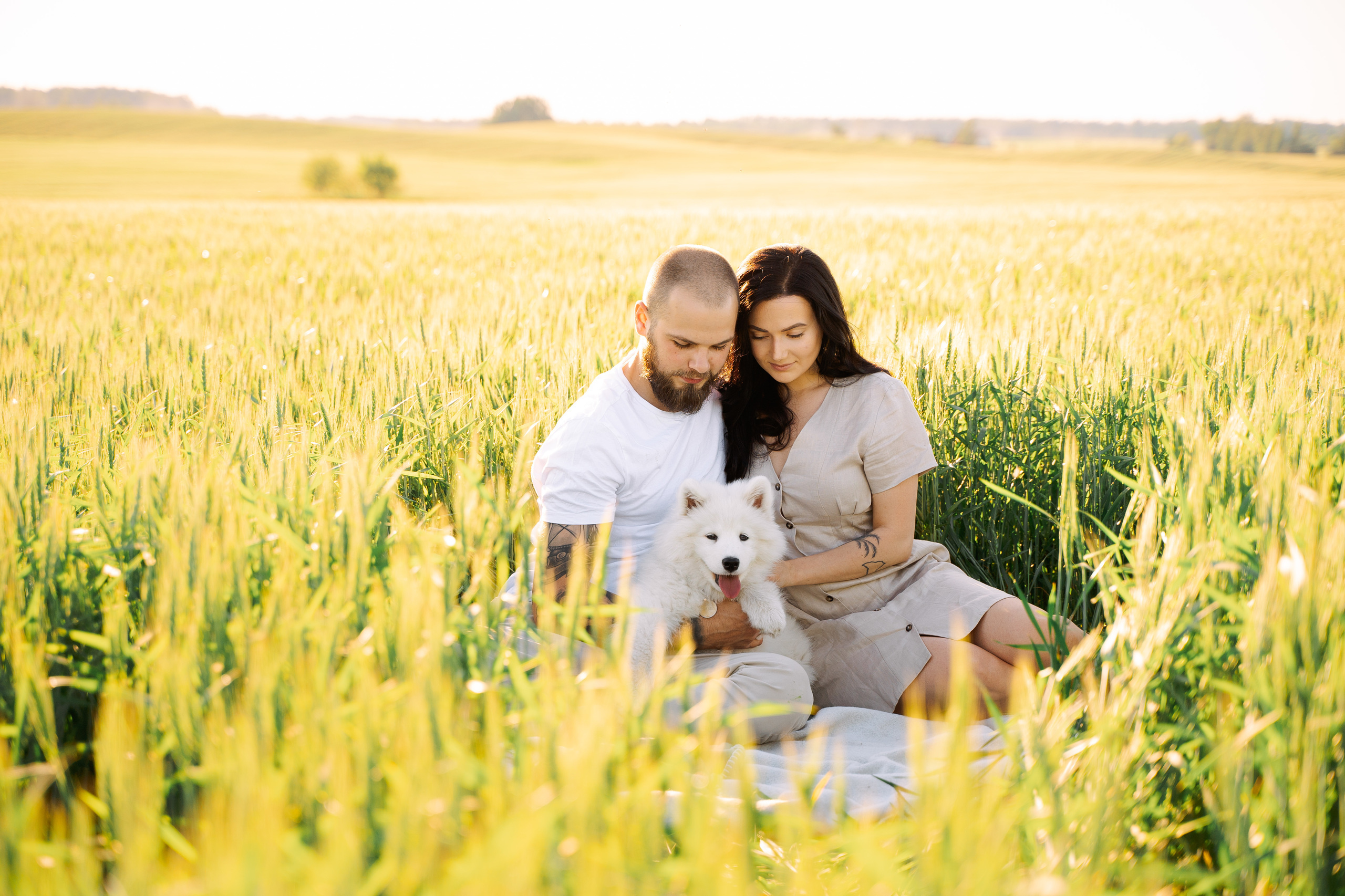 It’s a girl! Samoyed puppy Olivia. Макар Кириков — свадебный и семейный фотограф Даугавпилс, Рига, Вильну