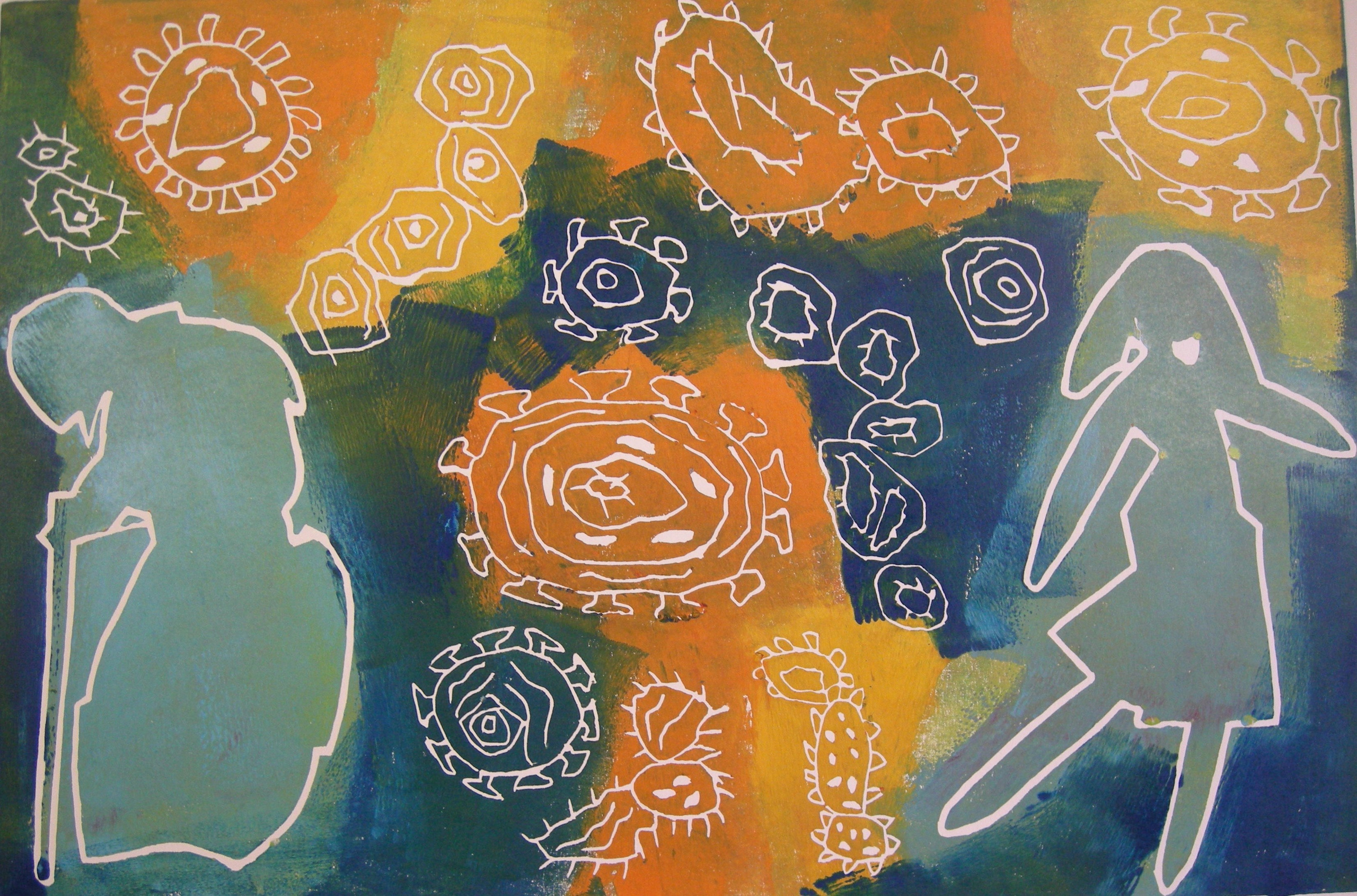 Corona 2020 - 40x60 auf Papier 60x80