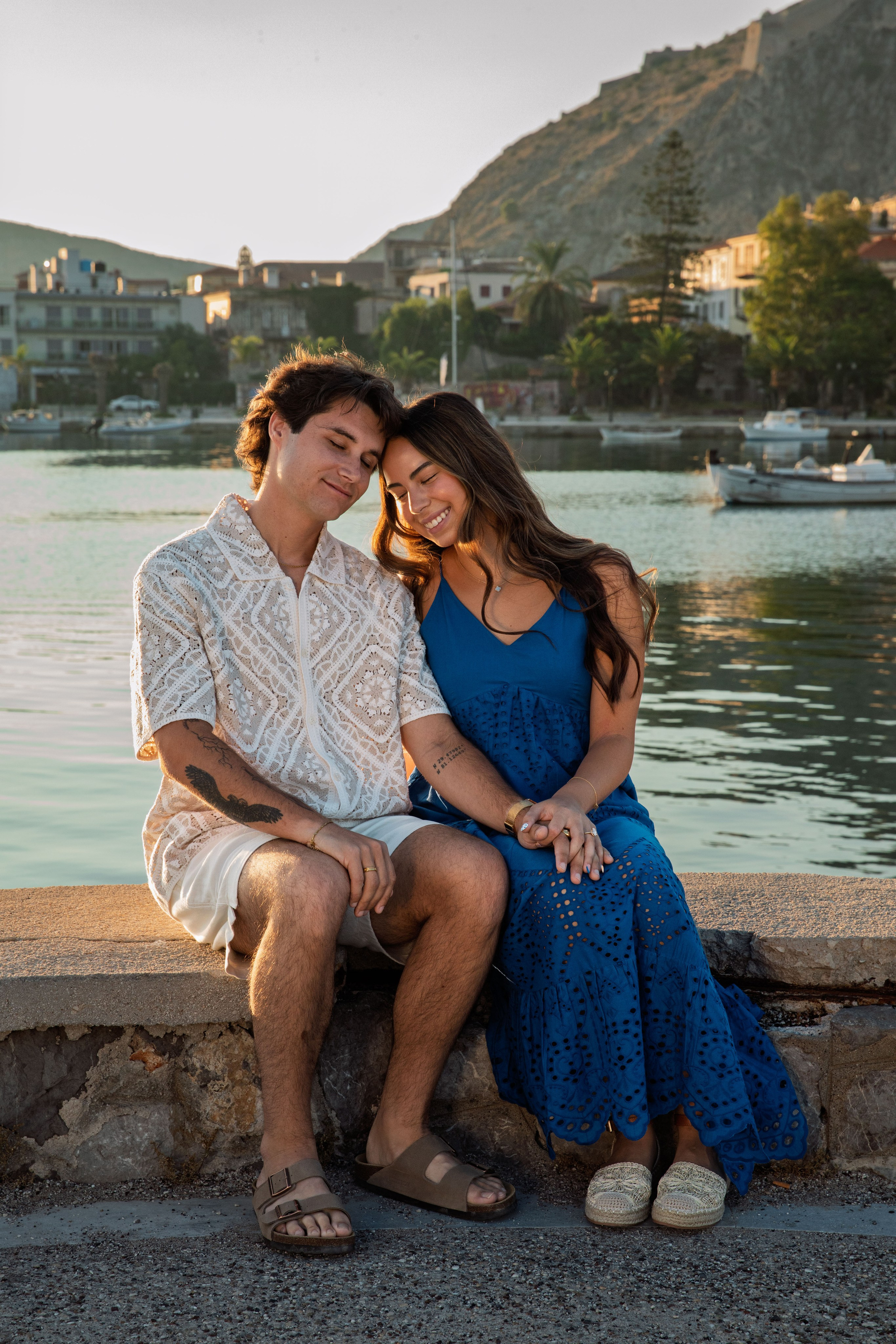 Evan & Sofia (USA). Photographer Anya Khasapi. Nafplio, Greece