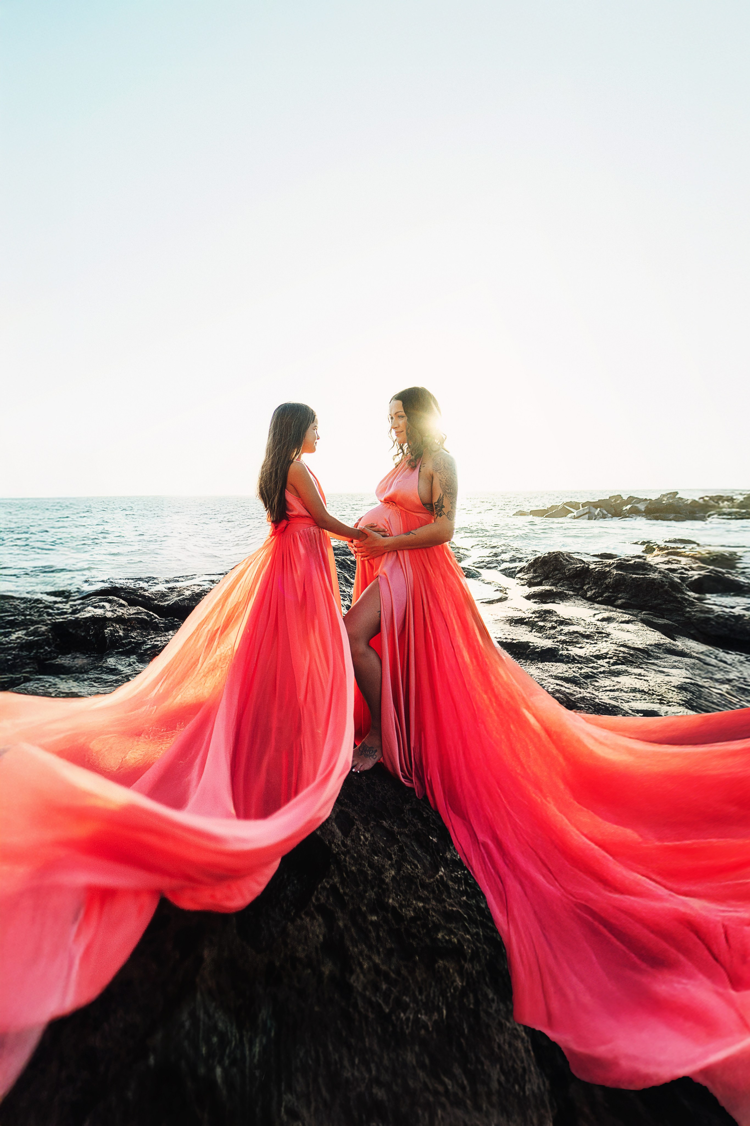 Sesión con vestido volador en Tenerife. Fotógrafa de familias, bodas, comuniones, newborn, premamá en Tenerife | Sesiones con vestidos voladores | Tania Bonnet
