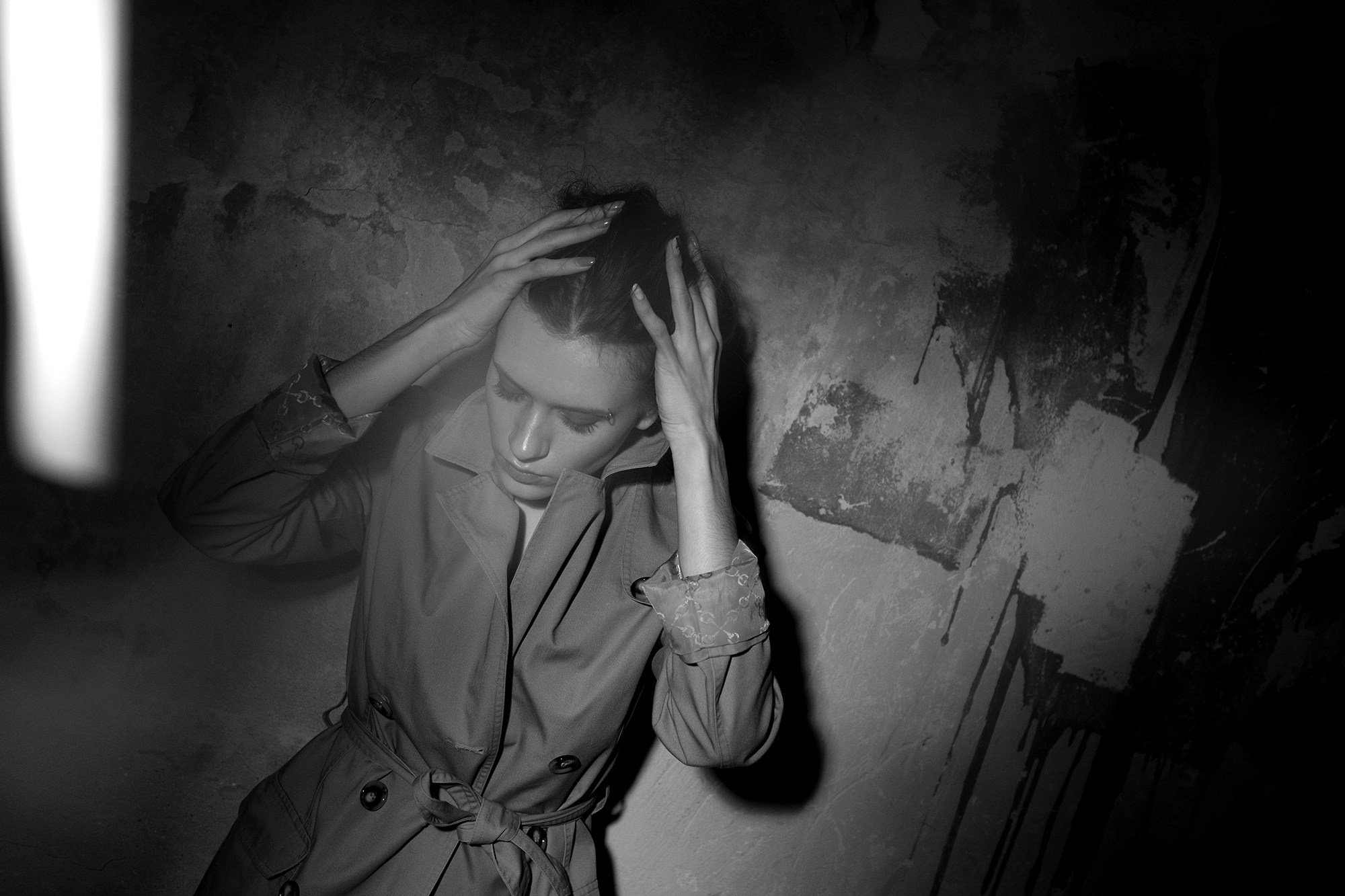 Портрет в стиле Питера Линберга. Надя. Портретный фотограф Алена Новгородцева