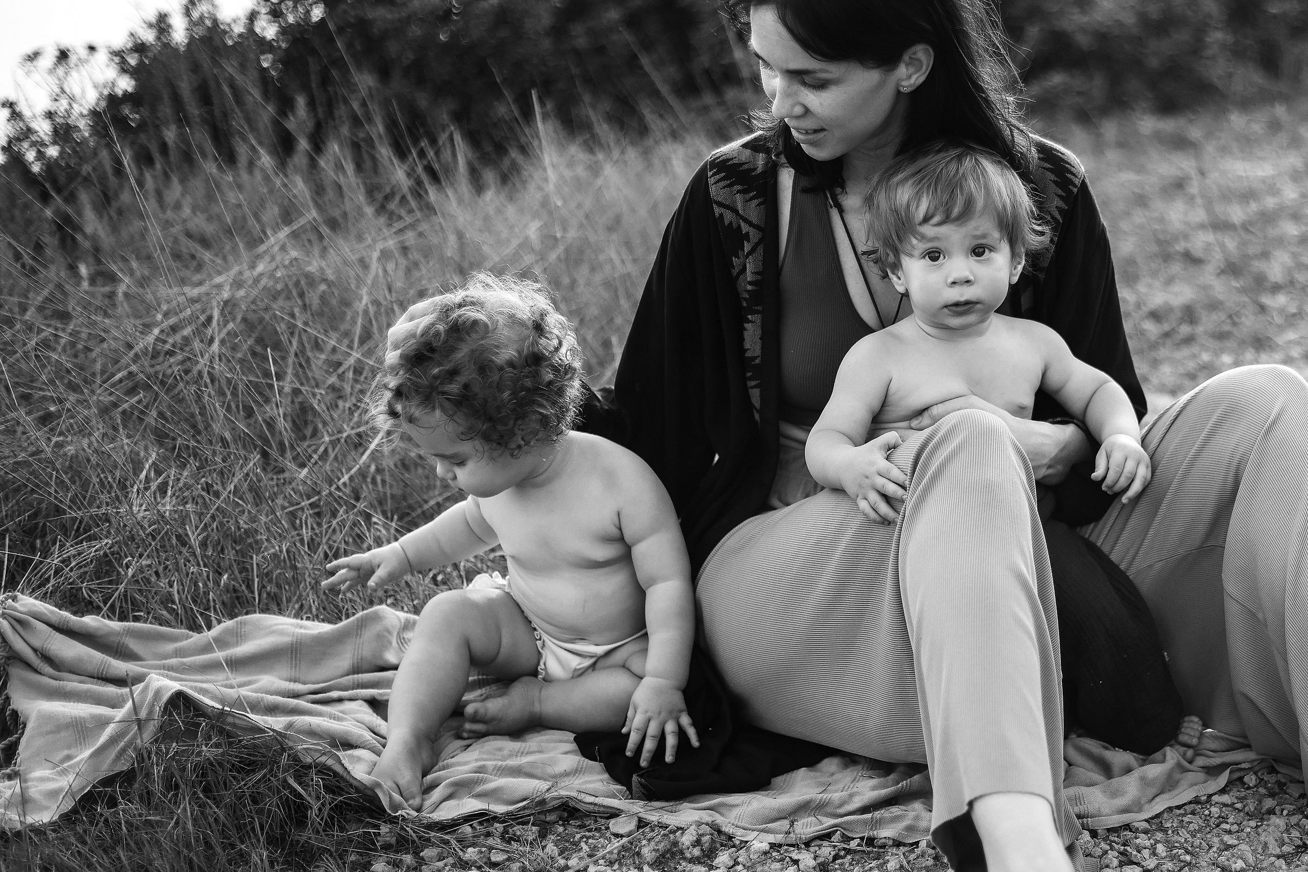 Little curls in Atlit. Family photographer in Israel