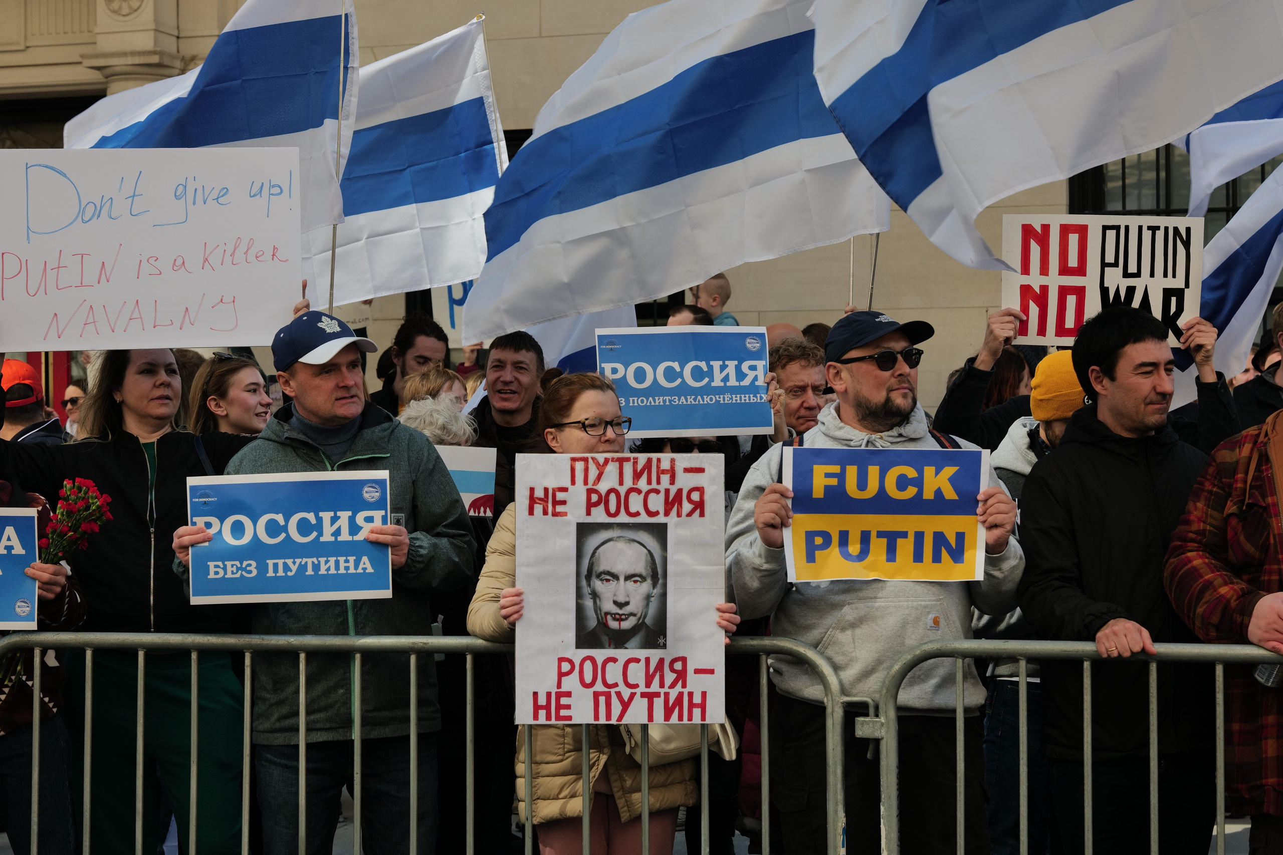 Rallies of team Navalny NY. Photographer New York / Los Angeles
