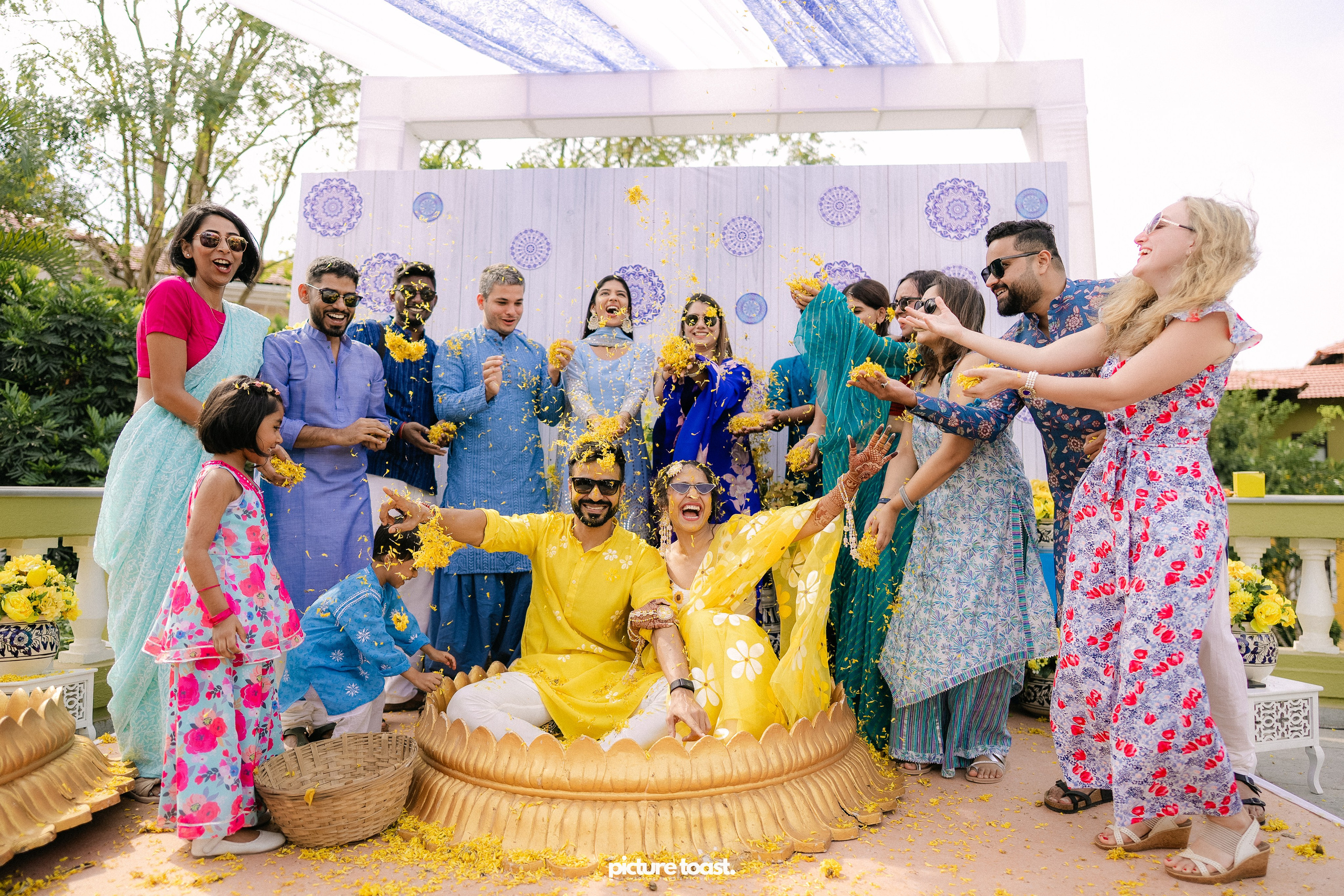 Haldi Hues Ft. Baebie & Goyal. Fine art Wedding Photographers in India & Canada