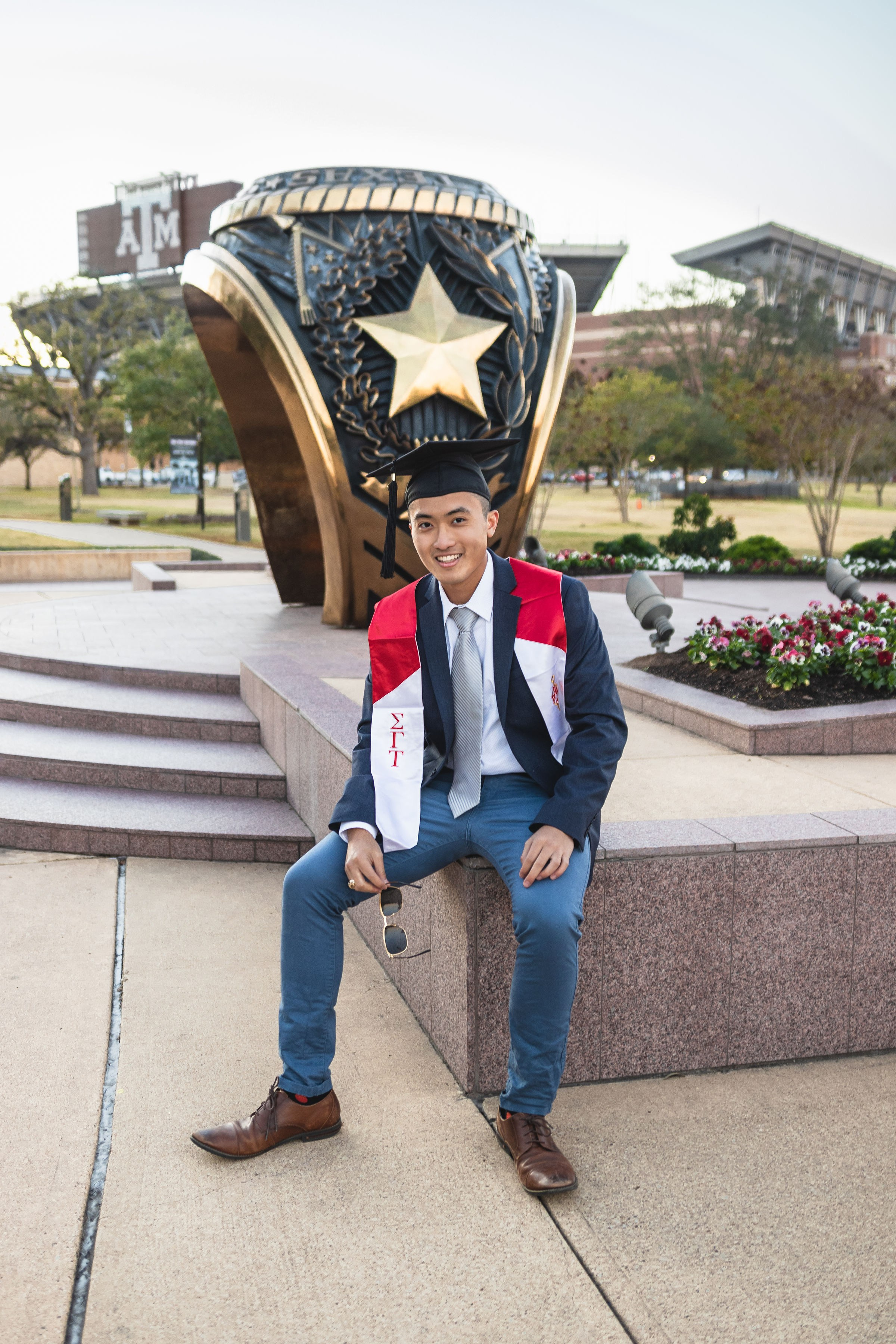 Waylon’s senior photoshoot at Texas A&M University