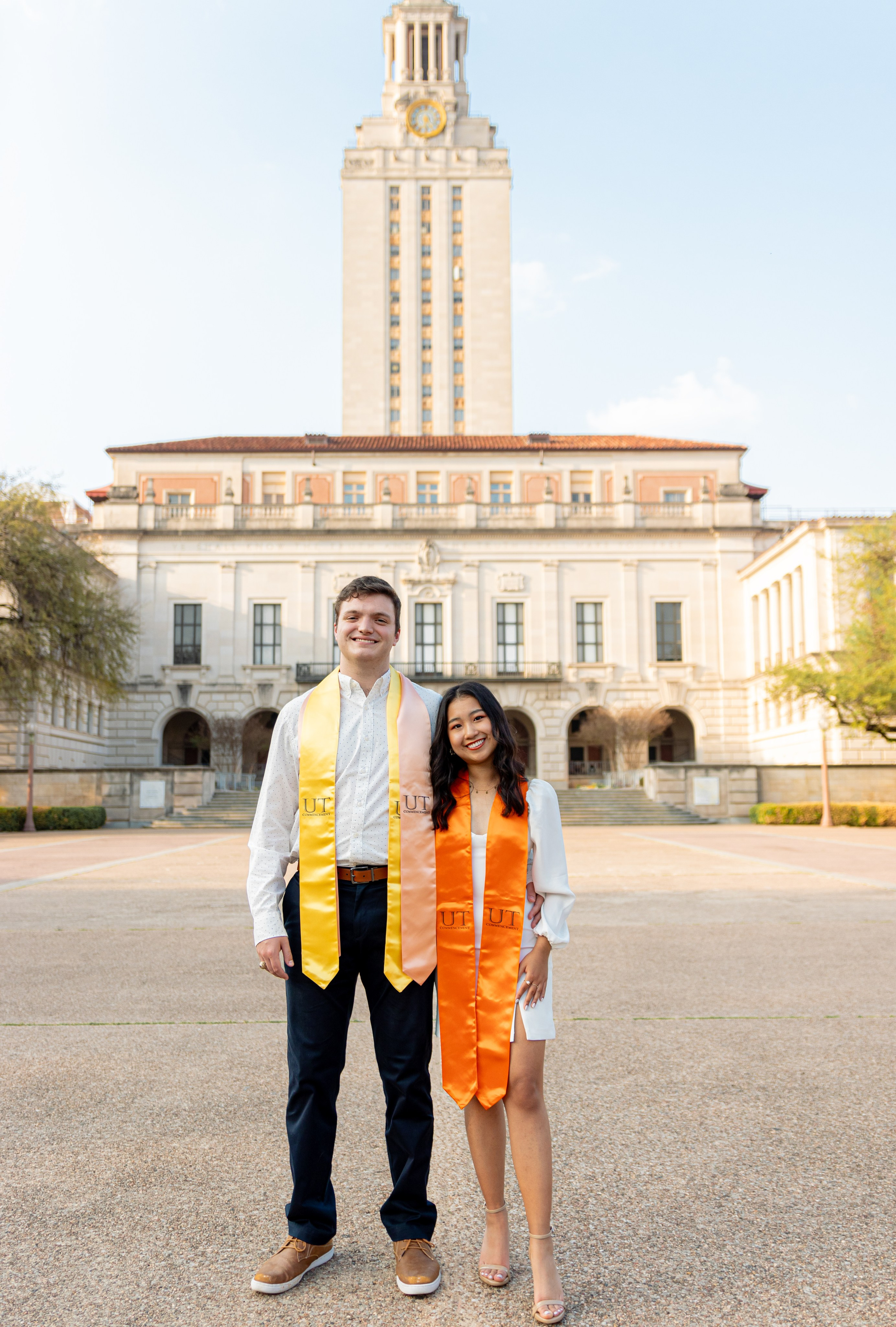 Aaron's graduation photoshoot at the University of Texas in Austin