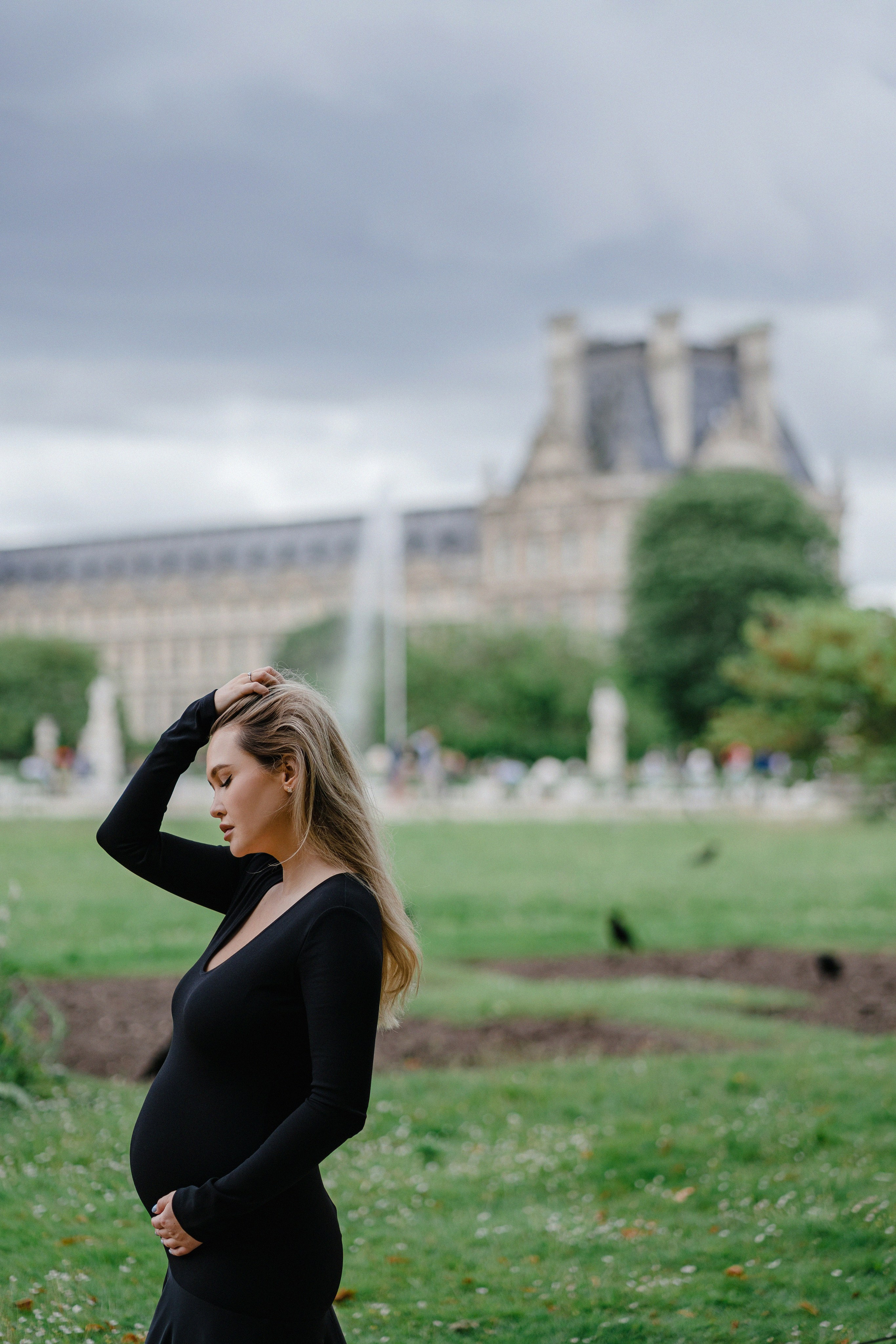 фотосессия материнства в Париже