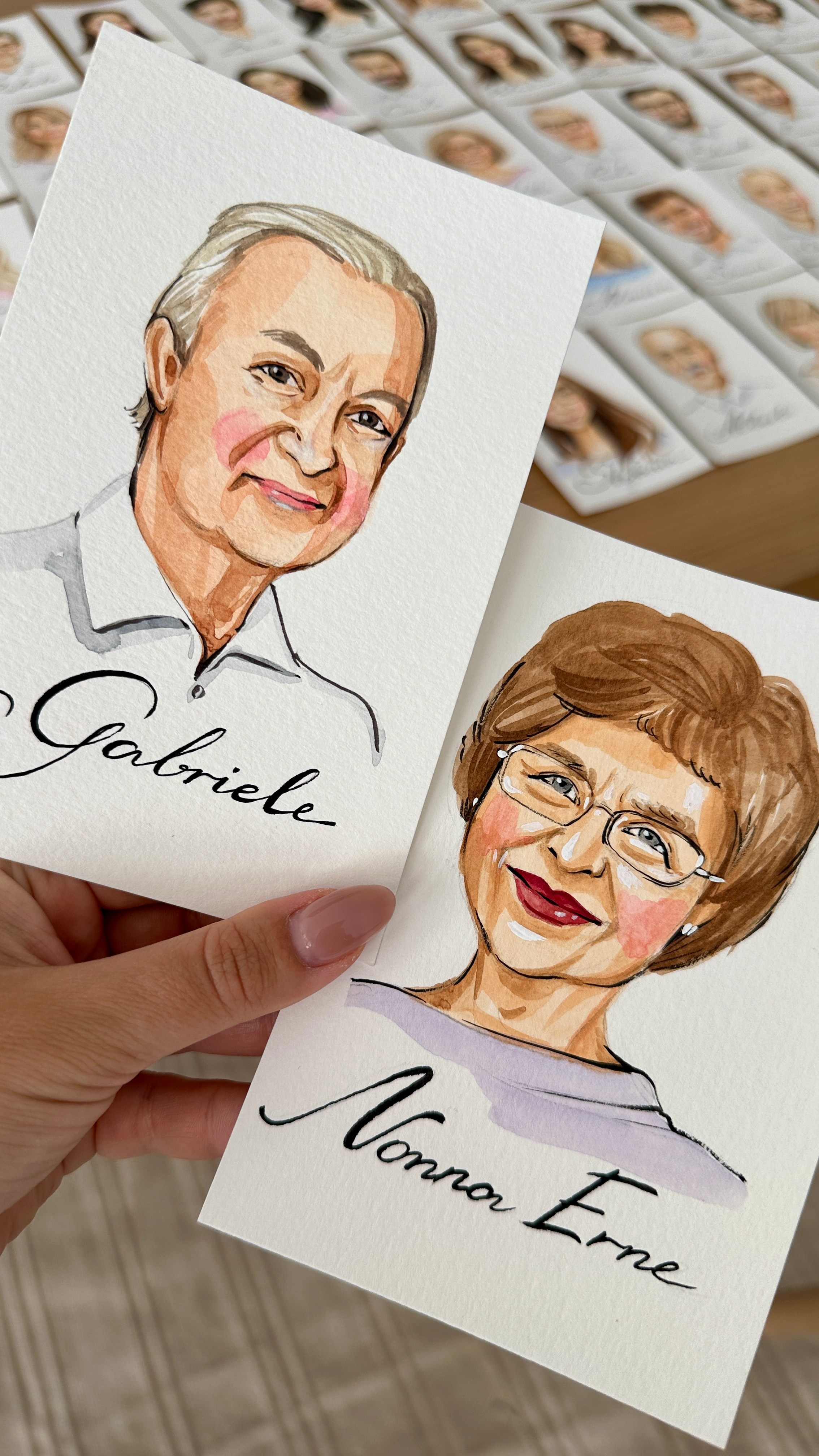 Wedding Seatings Cards. InnaIllustrator