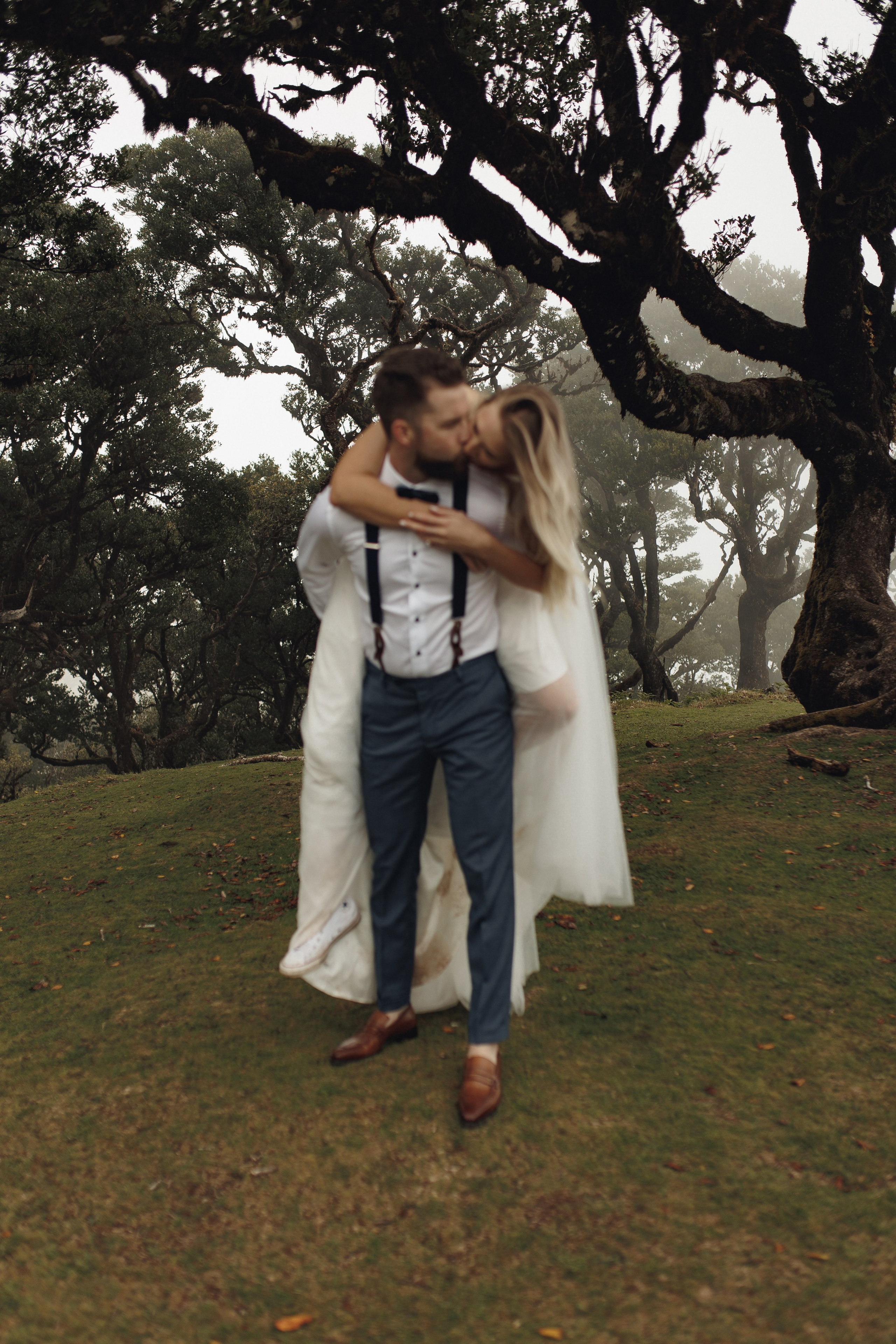 Elopement in Madeira | Mystical Forest of Fanal. Wedding photographer and videographer based in Timisoara, Romania