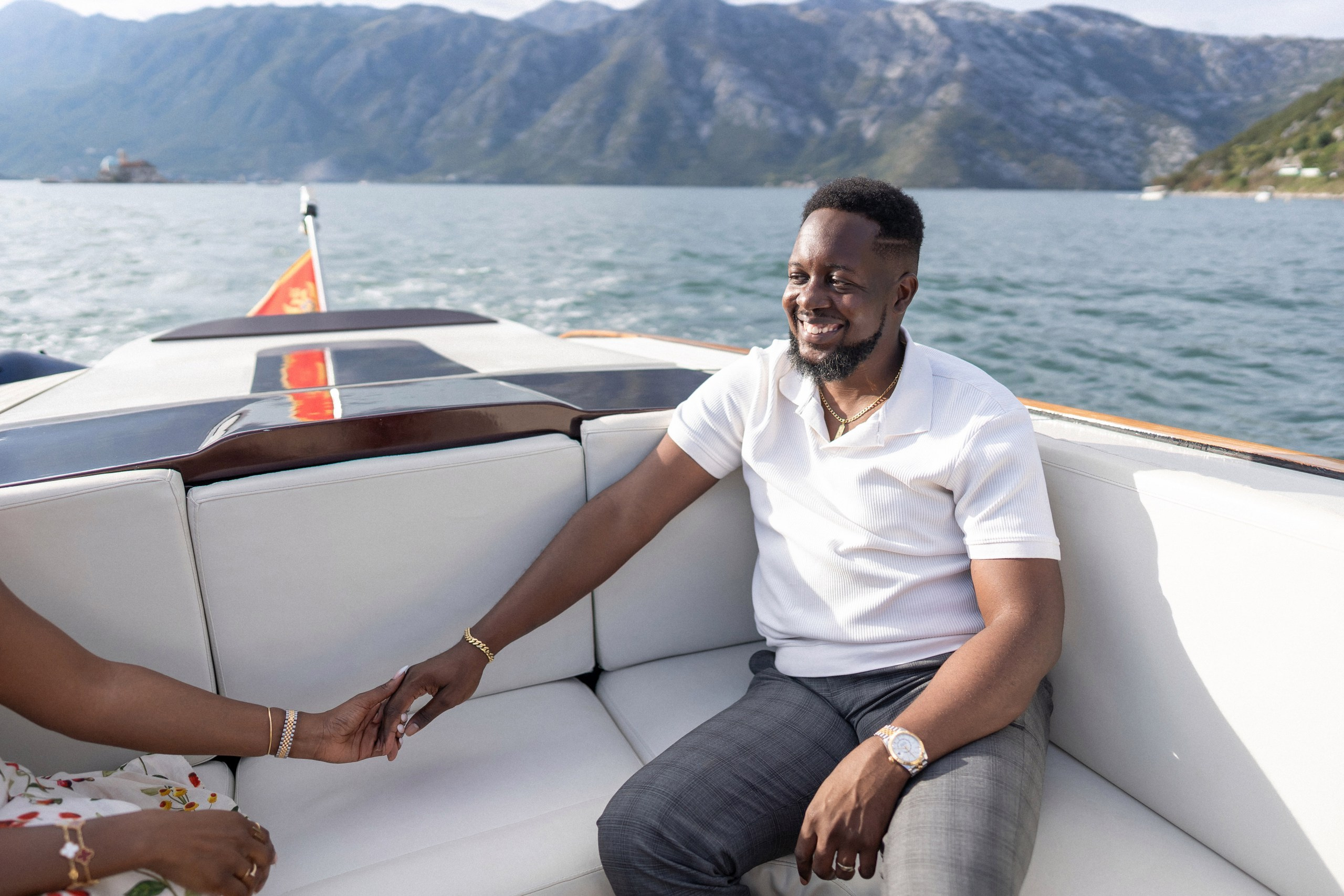 Boat tour from One&Only for the photoshoot