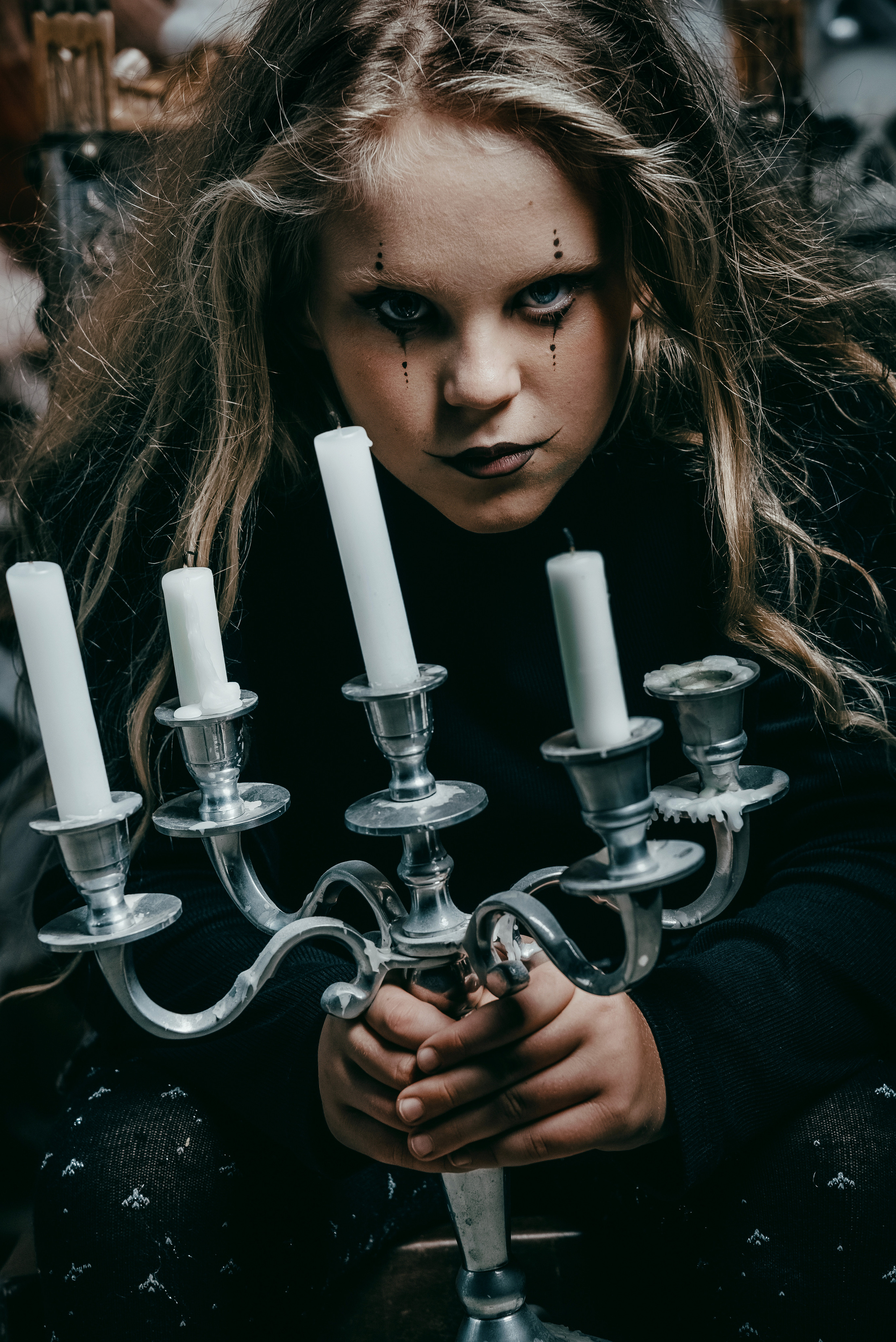 Halloween themed studio photo shoot 