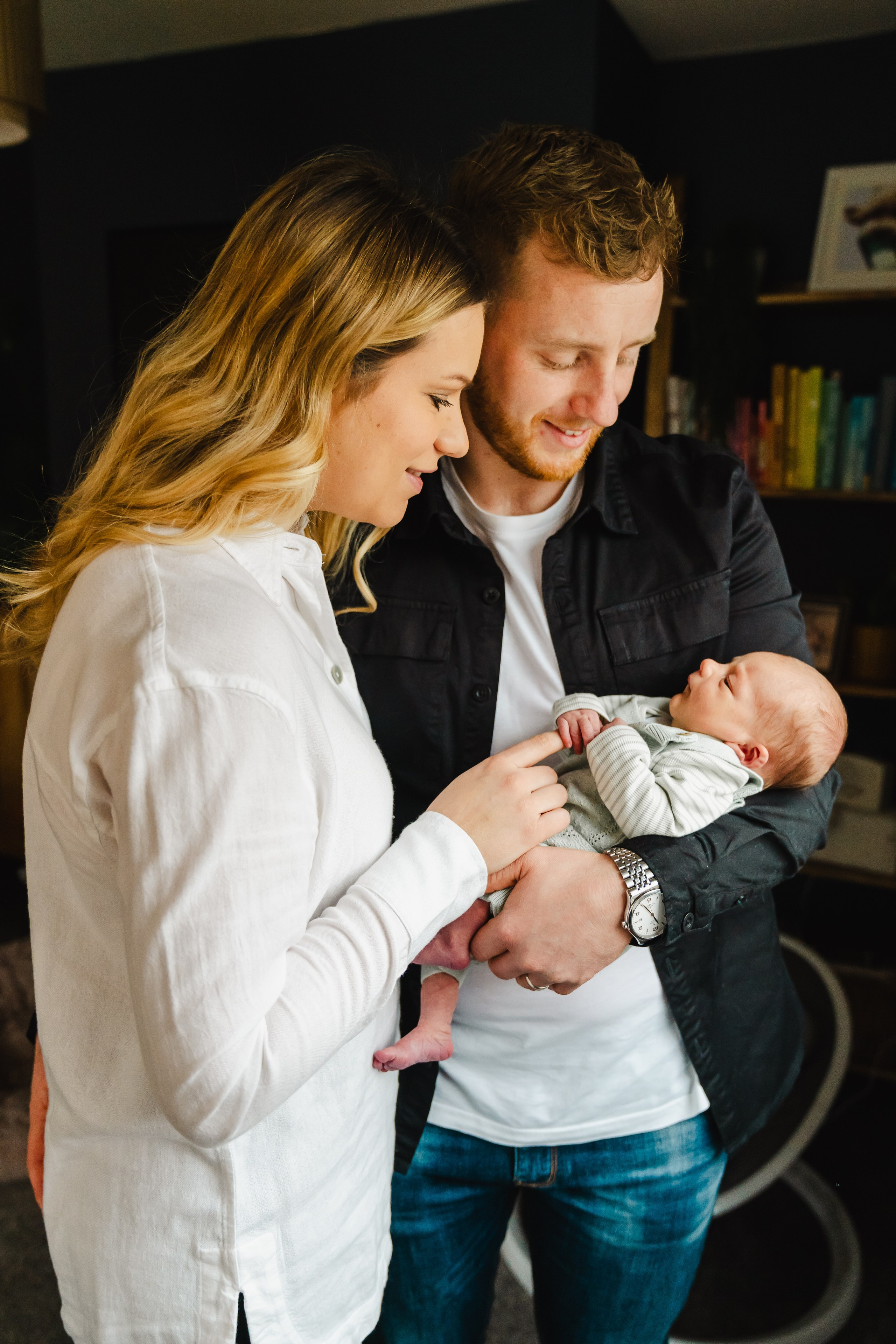 Newborn lifestyle photography at home