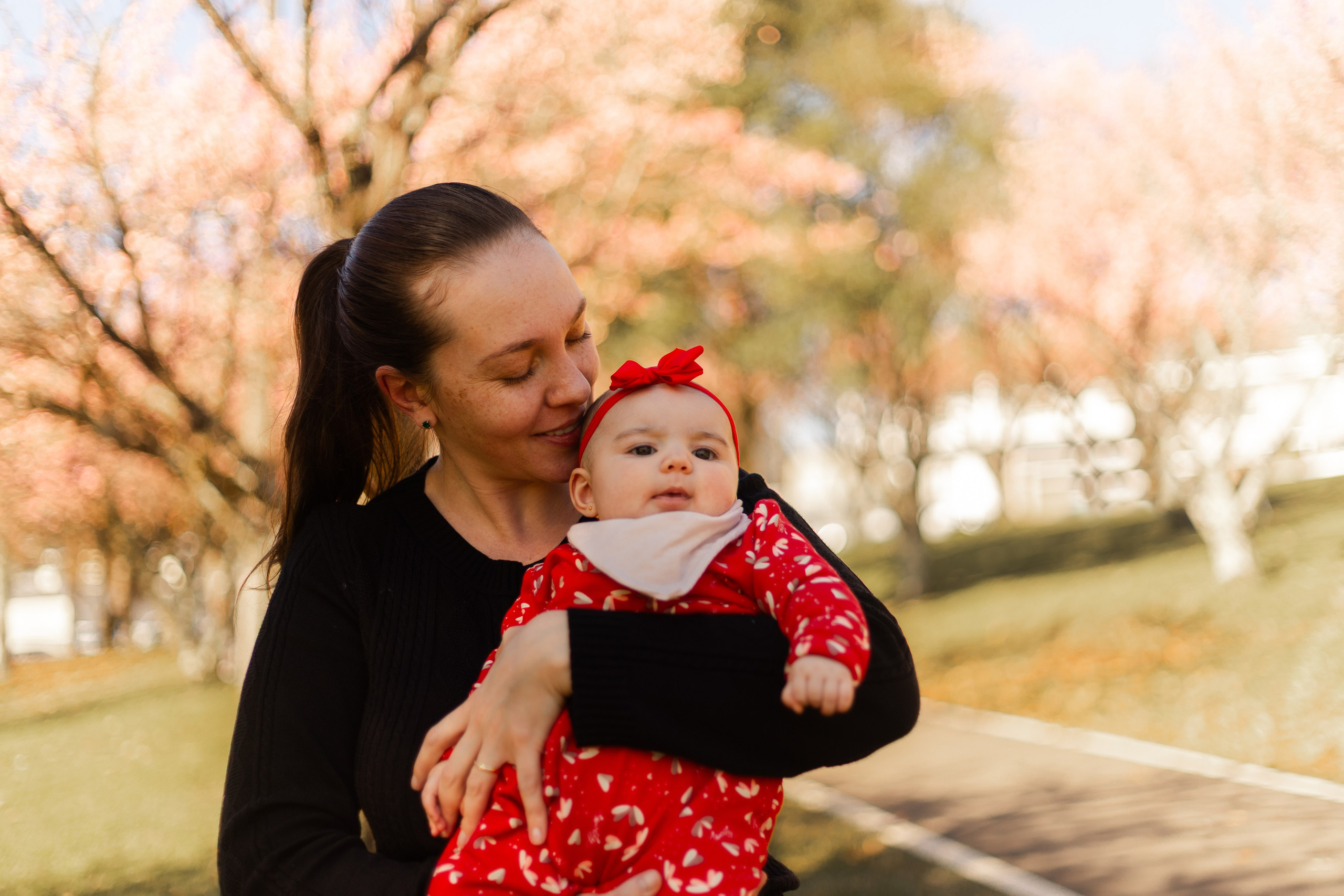 Minha familia nas cerejeiras
