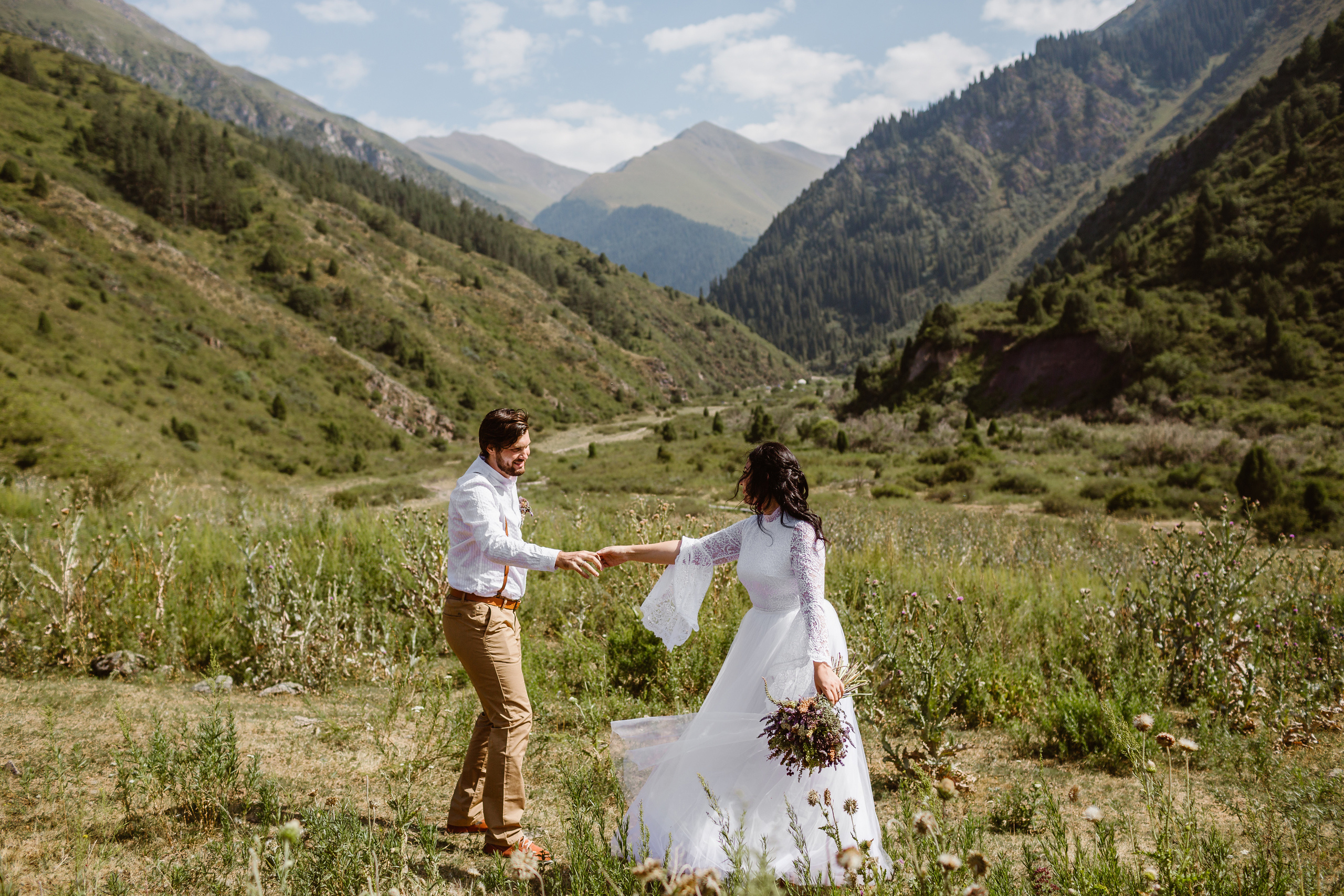 Свадьба в ущелье Кегети. Фотограф в Бишкеке Оксана Шувалова