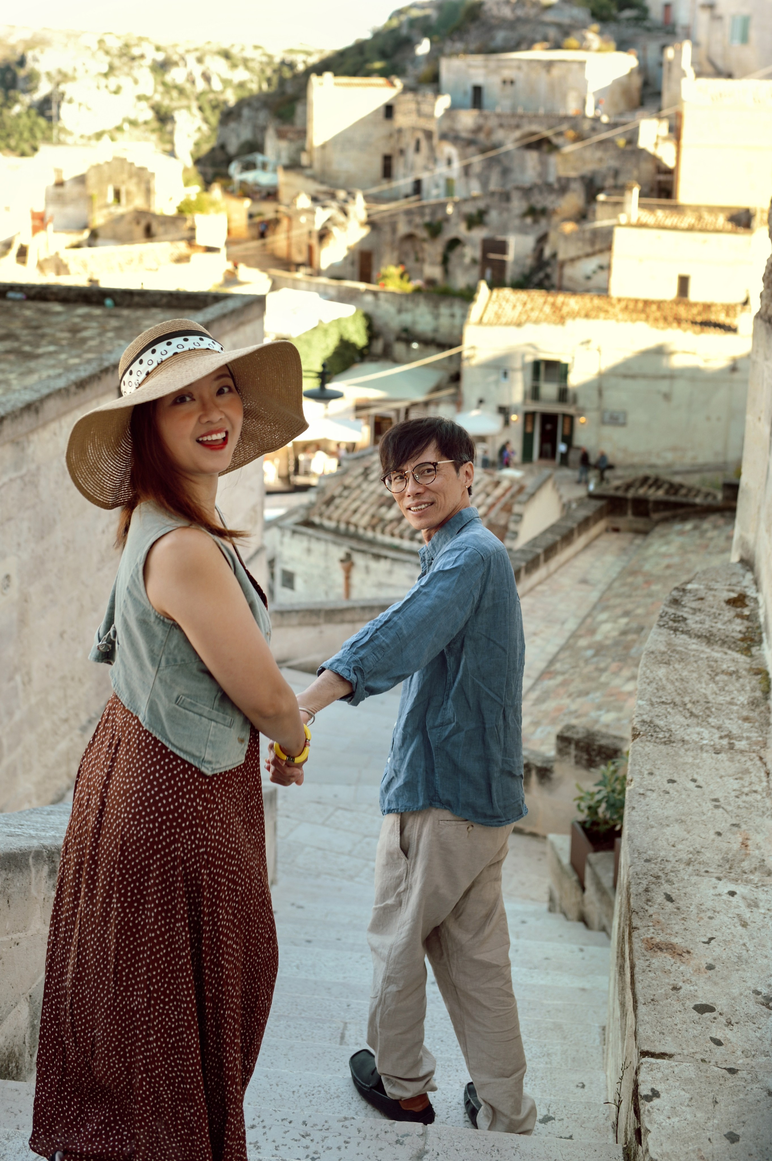 Romantic walk in Matera