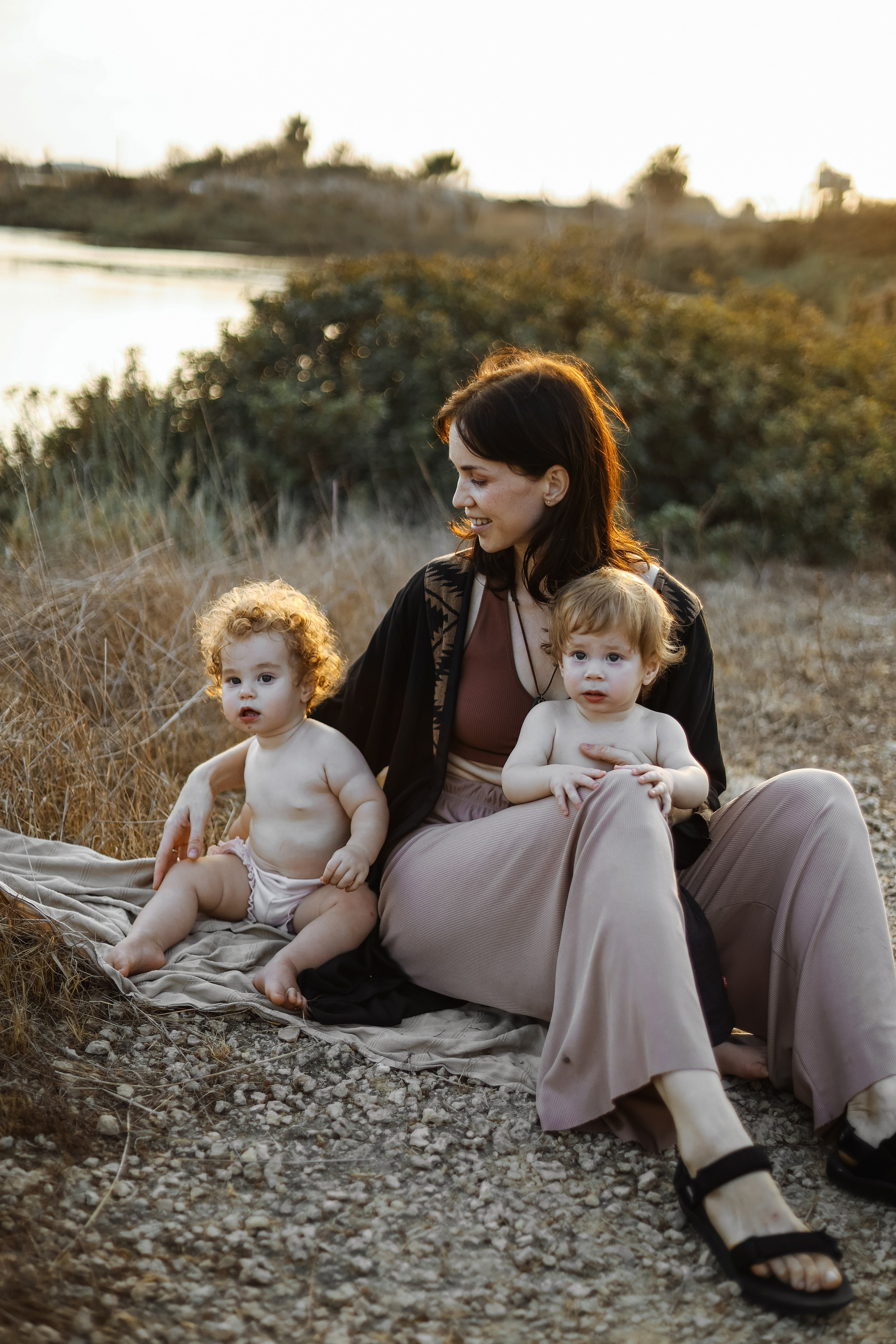 Little curls in Atlit. Family photographer in Israel