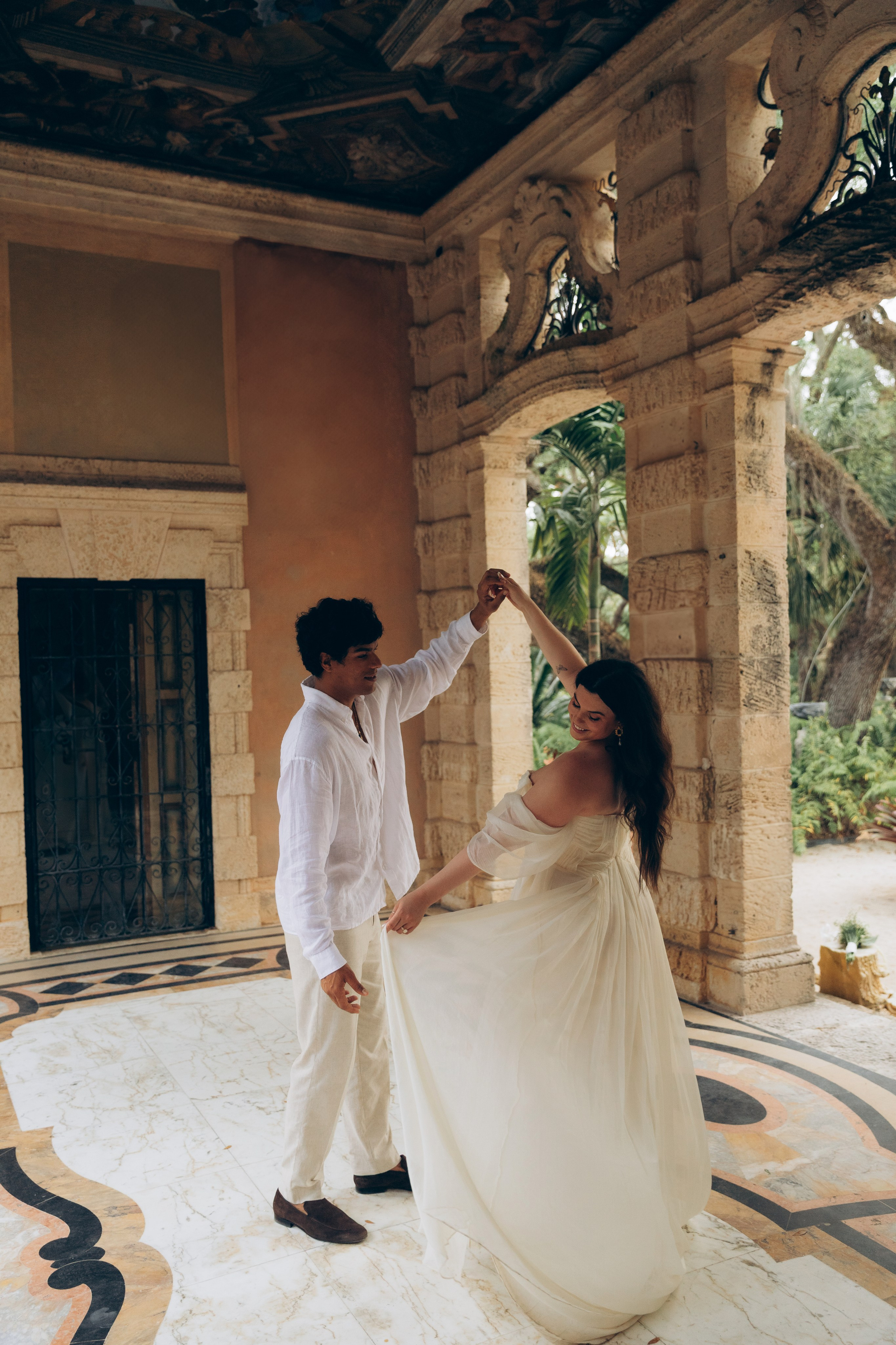 Lindsay & Kirk | Elopement at Vizcaya Museum & Gardens
