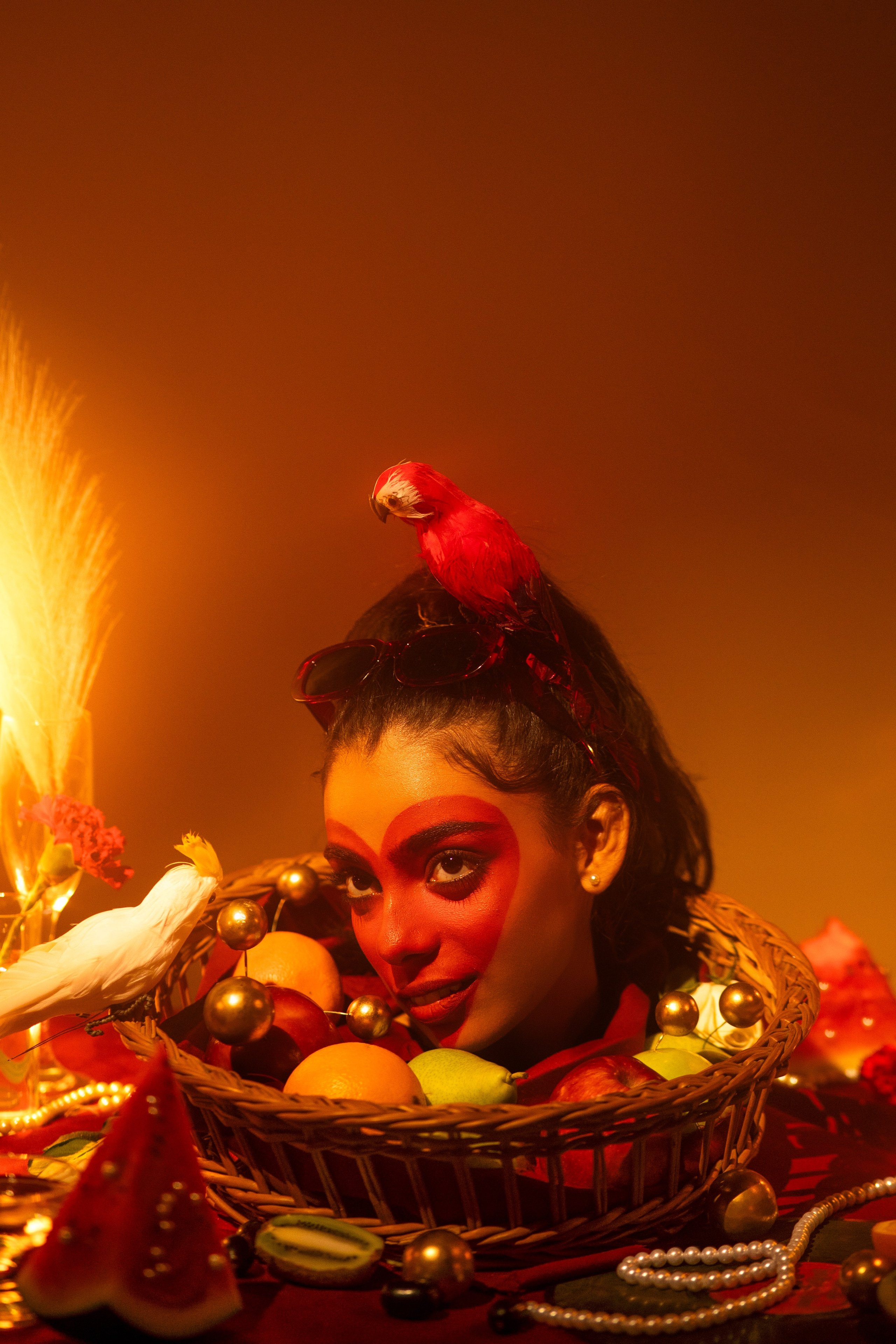 Creative Direction for head in basket Photoshoot