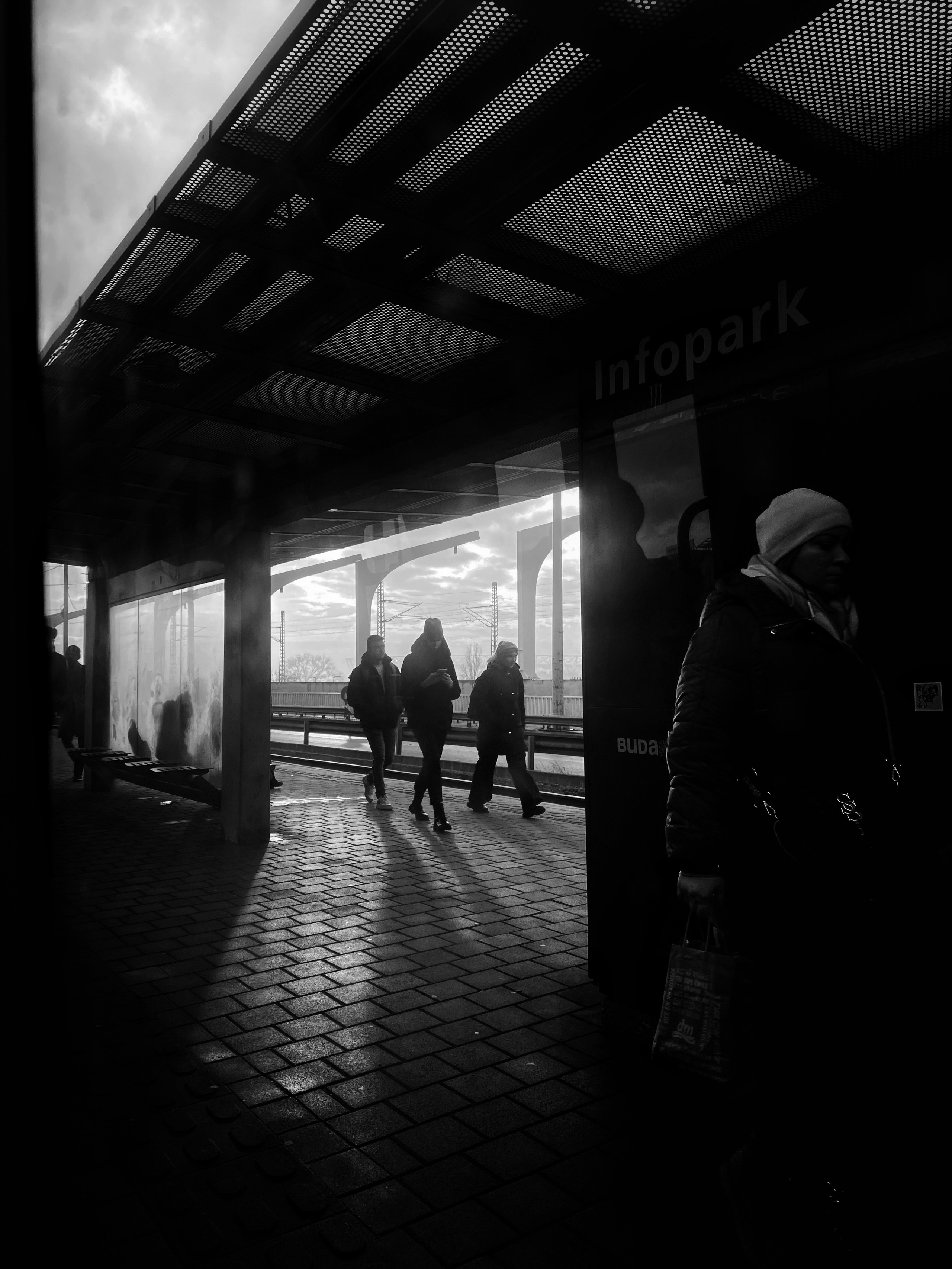 at the tram stop | Budapest 2026 | IPHONE 12 PRO
