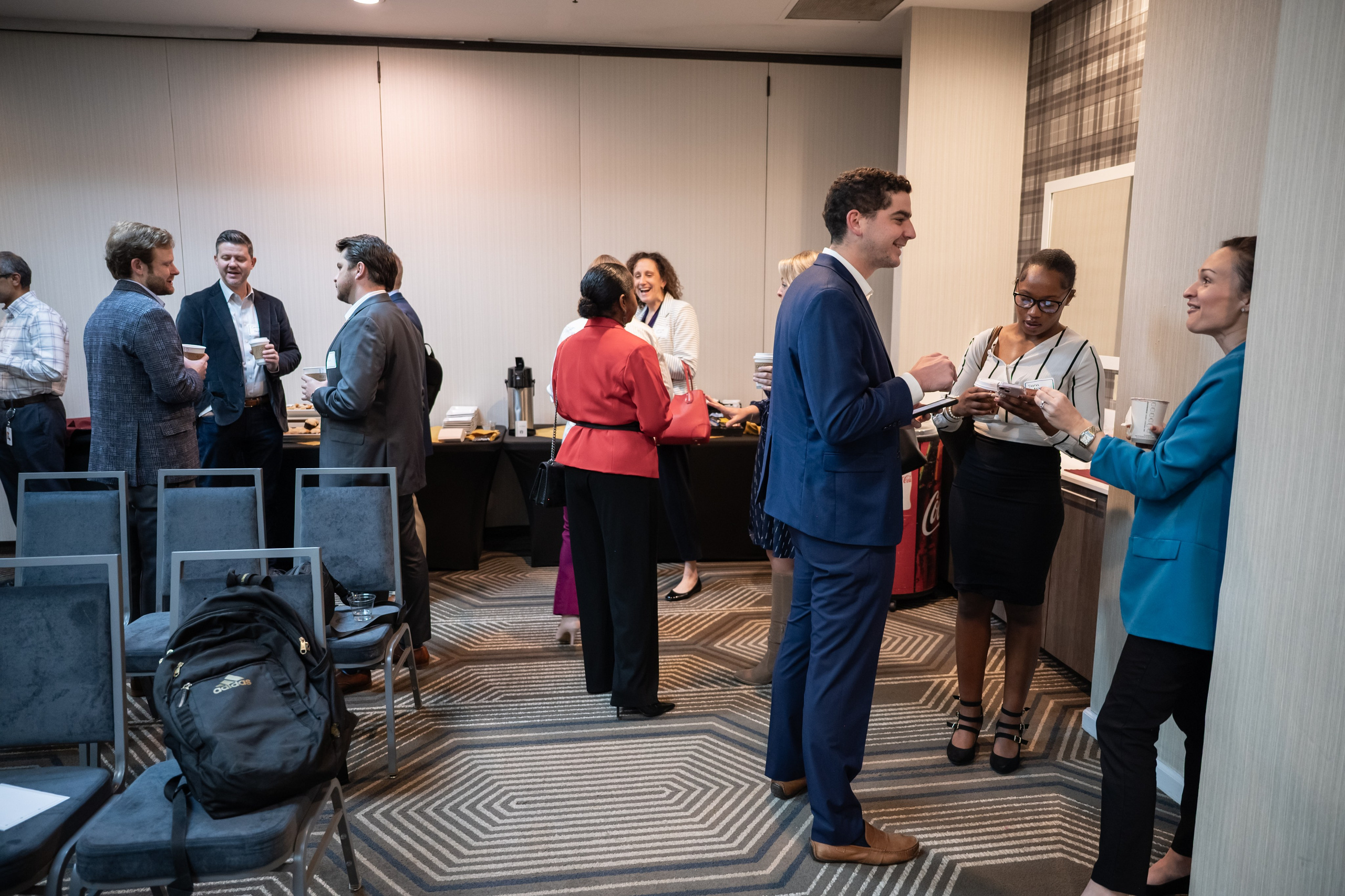 Executive Roundtable networking. Portrait photographer in Charlotte, North Carolina