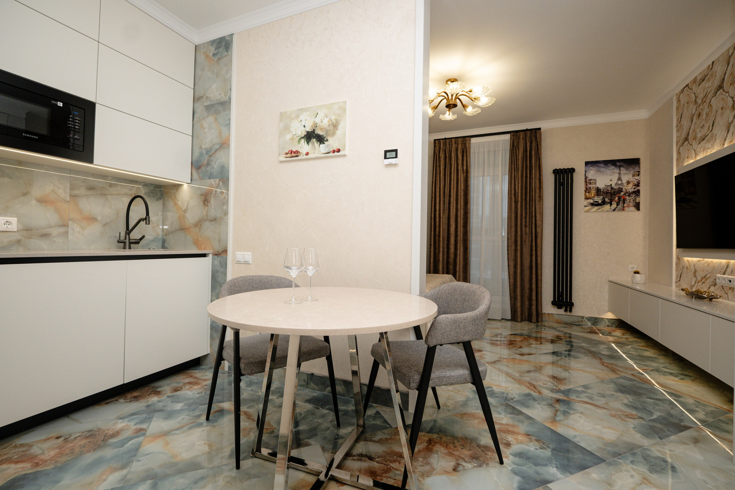 Przytulne mieszkanie w nowoczesnym stylu. Fotograf nieruchomości