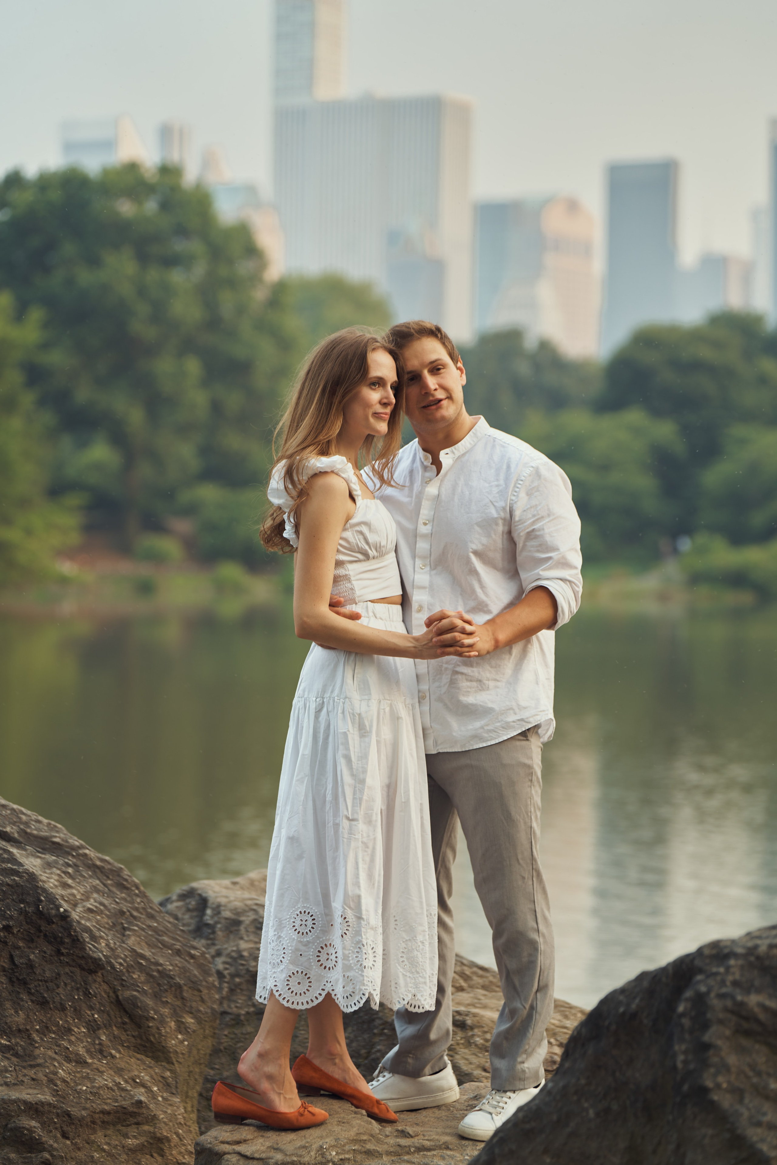 Page and Chris, Central Park. Alex Pedan photography