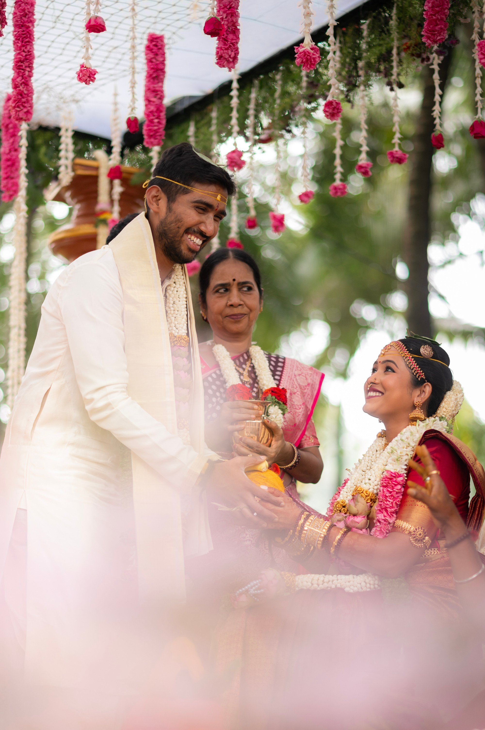 Samyuktha & Manoj, Tamil and Telugu Wedding at Angana Courtyard, Bangalore | Truly Yours