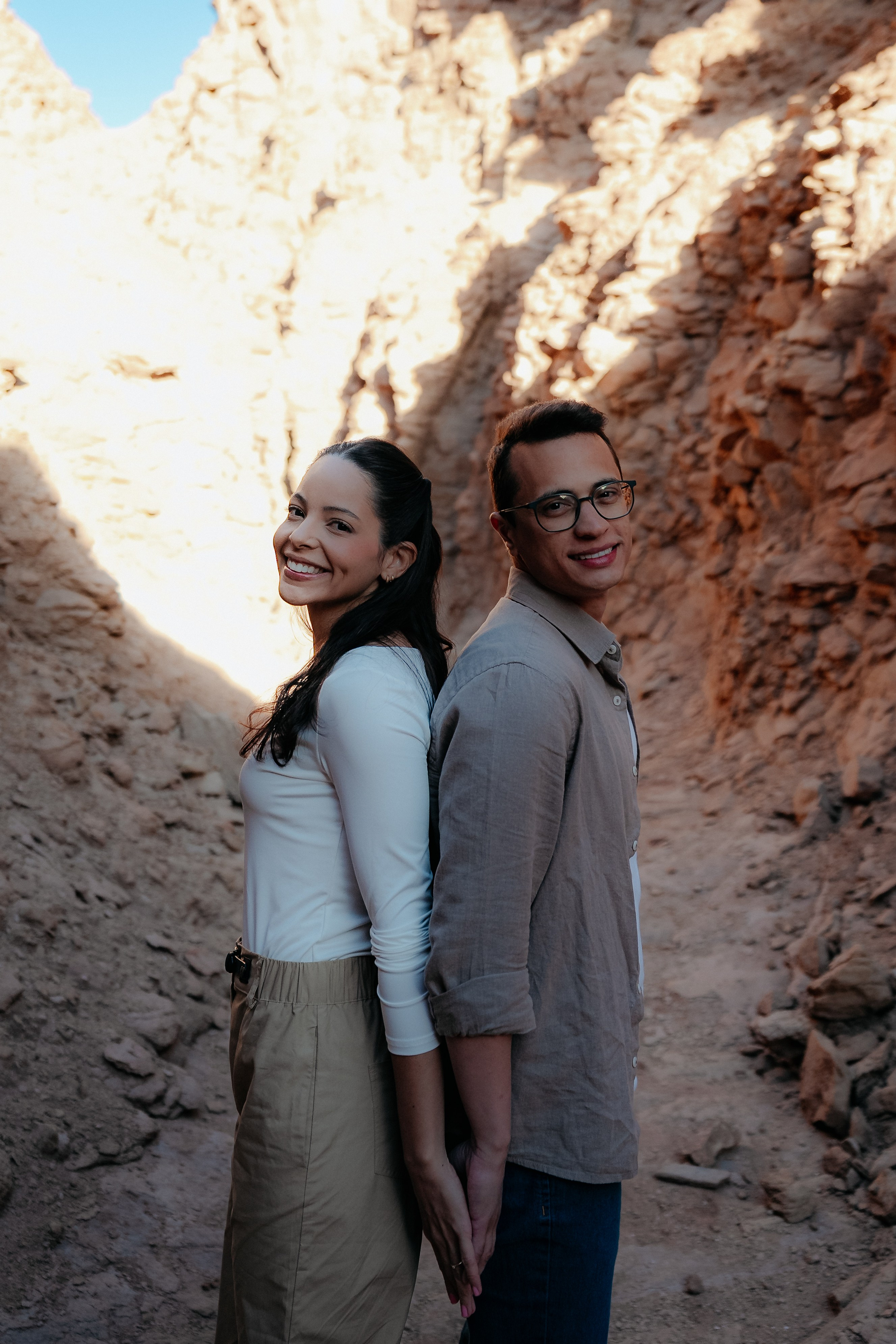Sessão casual no Vale dos Cogumelos. Fotógrafo em San Pedro de Atacama