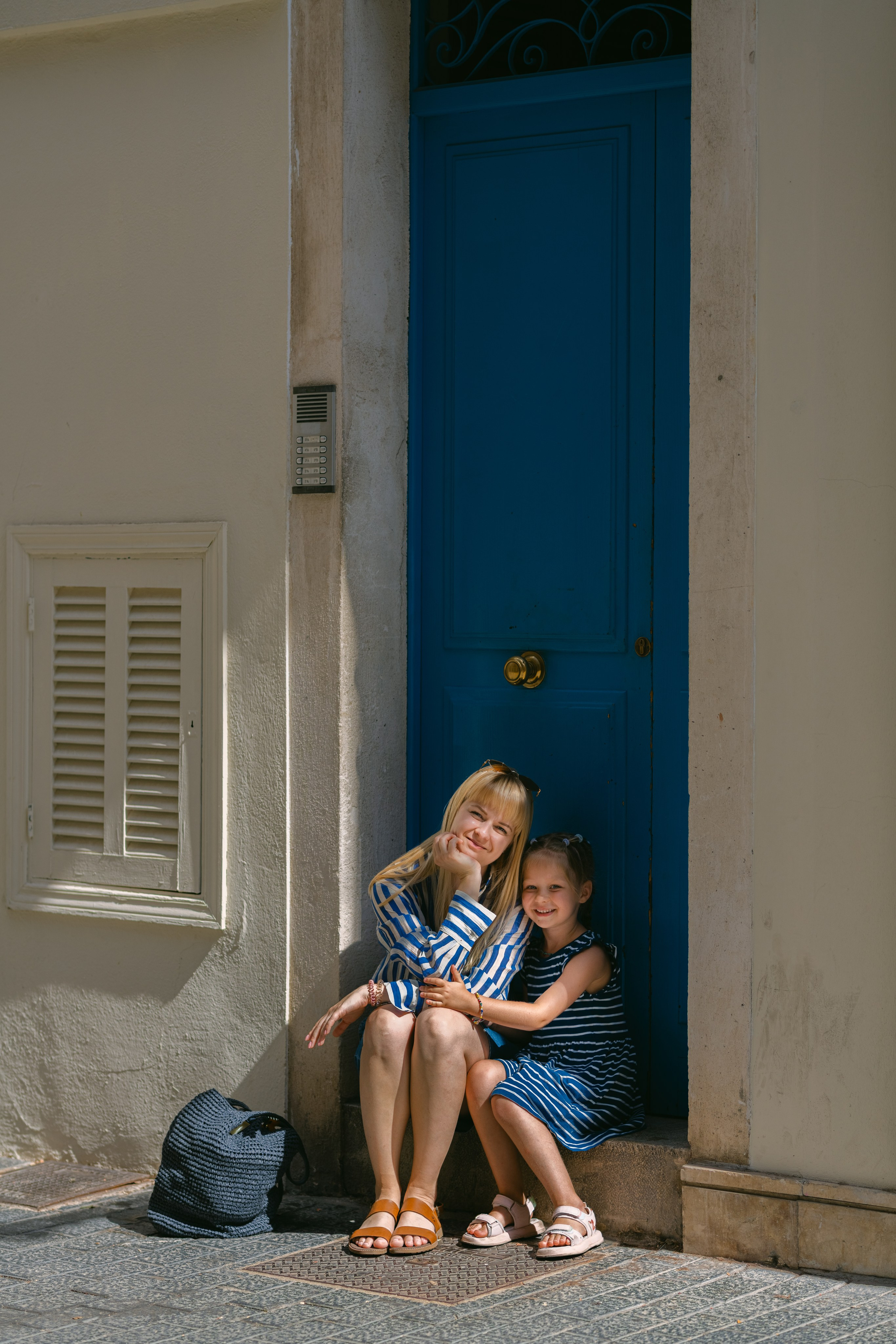 Walking on the street. Photographer in Mallorca