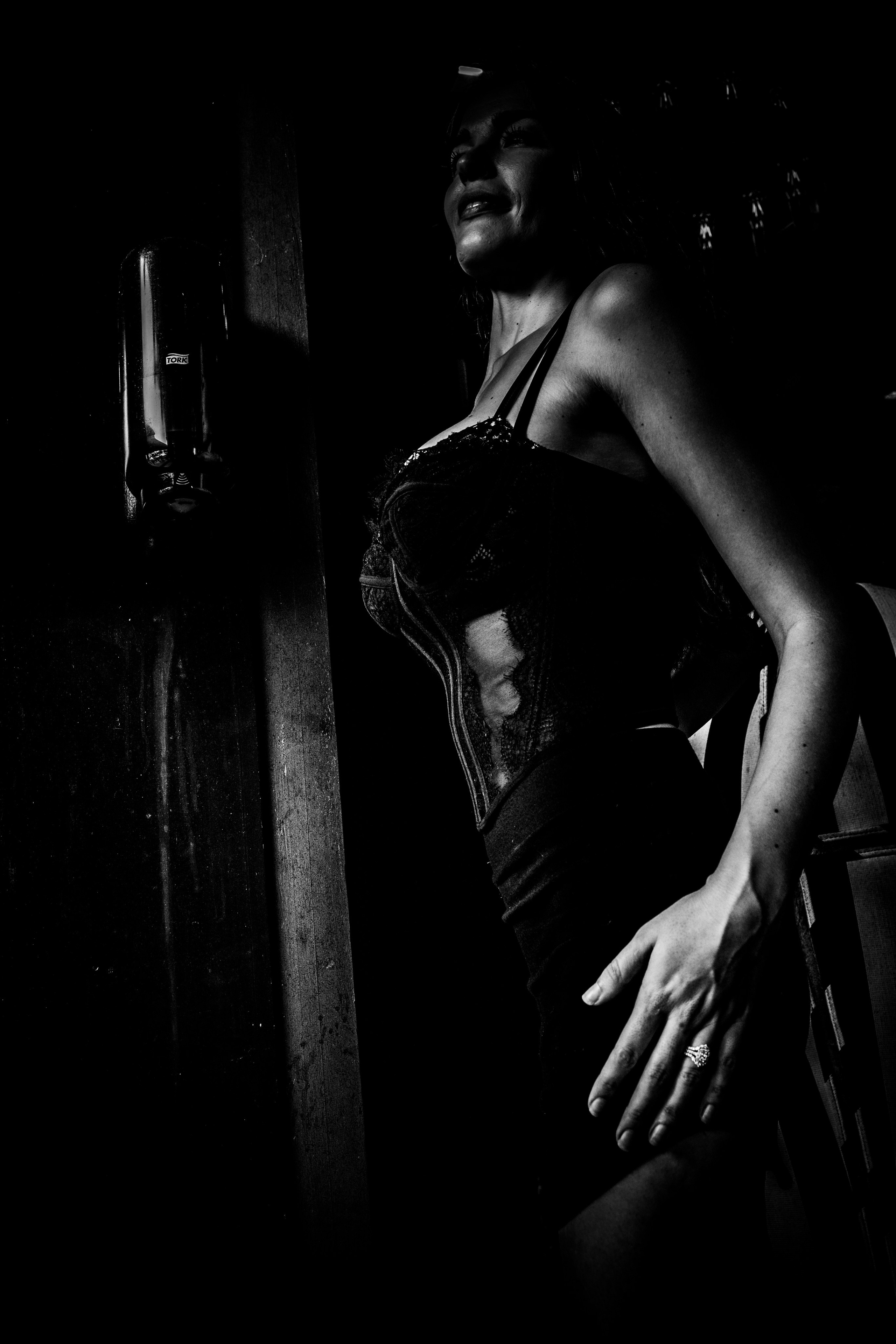 Burn Black and White Series. Out and About 239