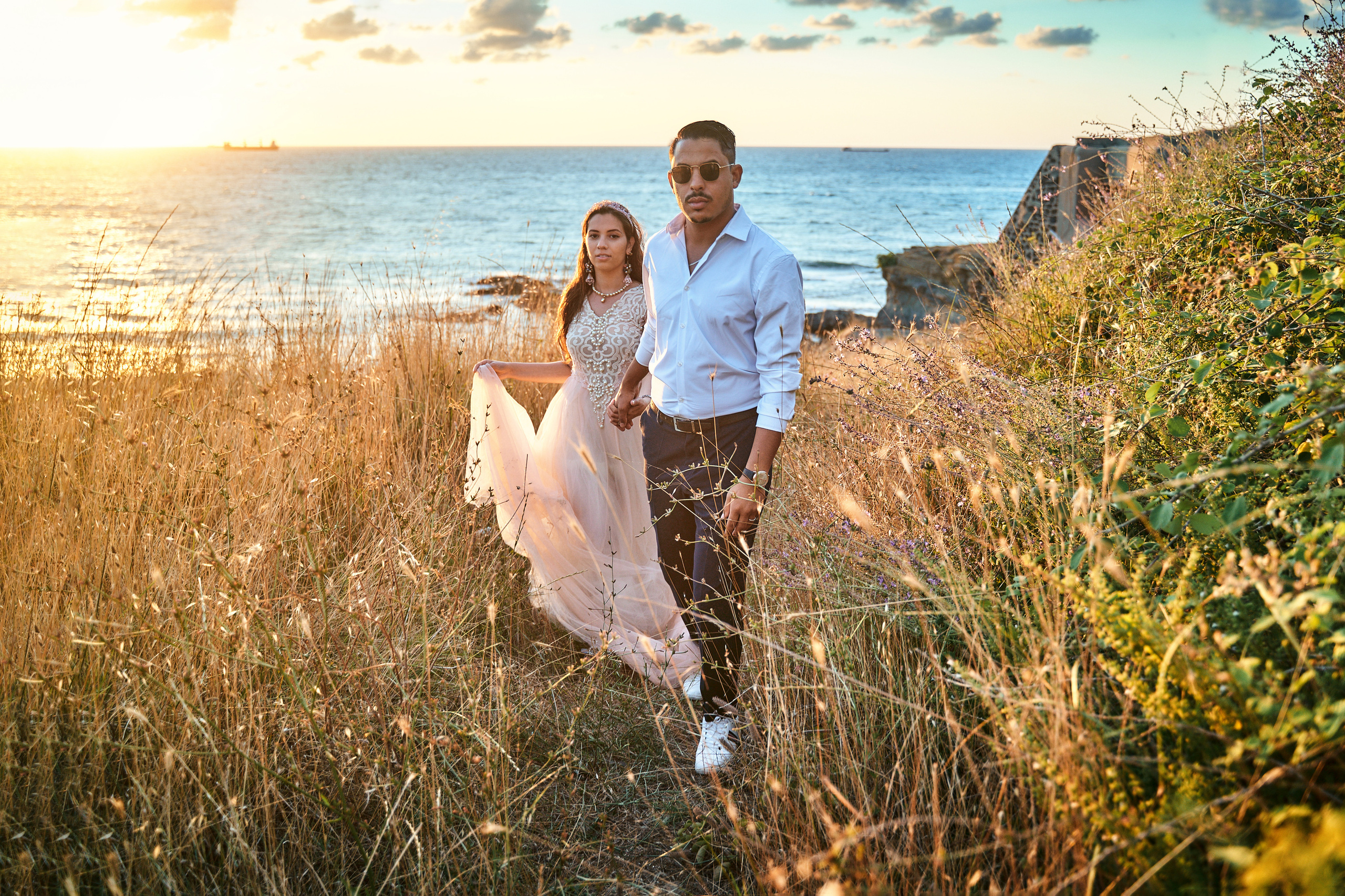 Фотосессия Love Story на закате у моря в Стамбуле