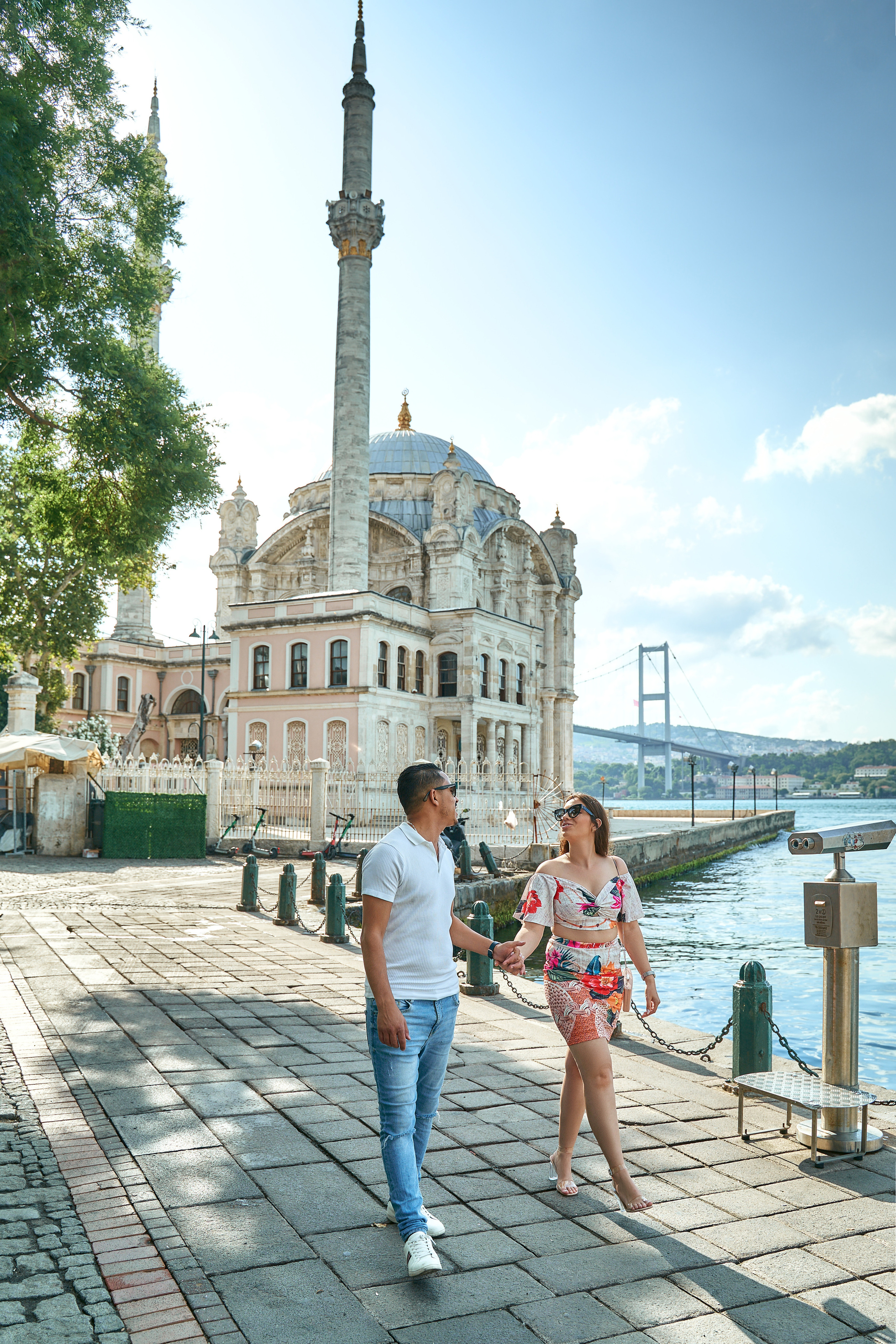 Фотосессия Love Story на Ортакёй в Стамбуле