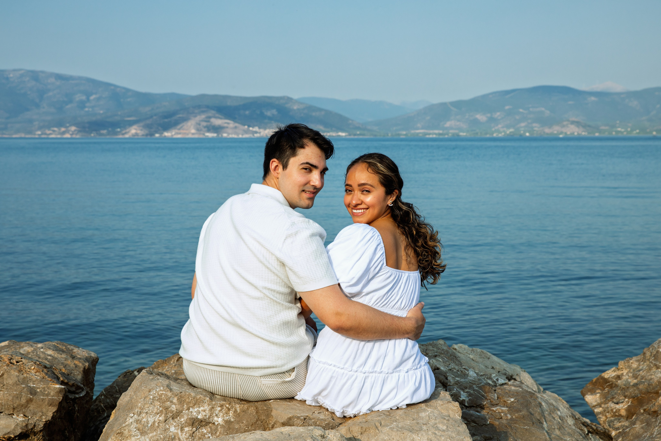 Ariana & Richard (USA). Photographer Anya Khasapi. Nafplio, Greece