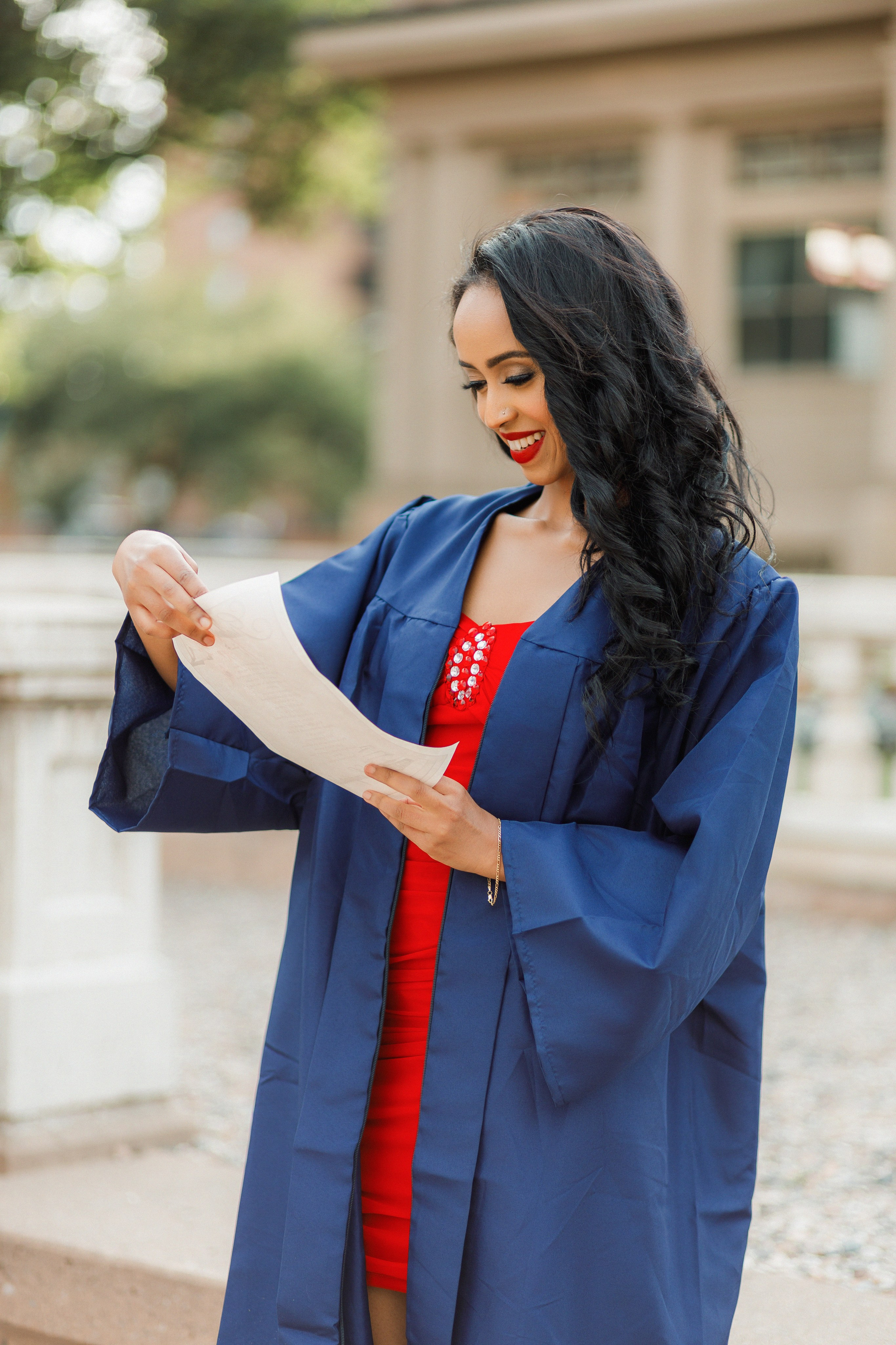 Graduation photos. Home