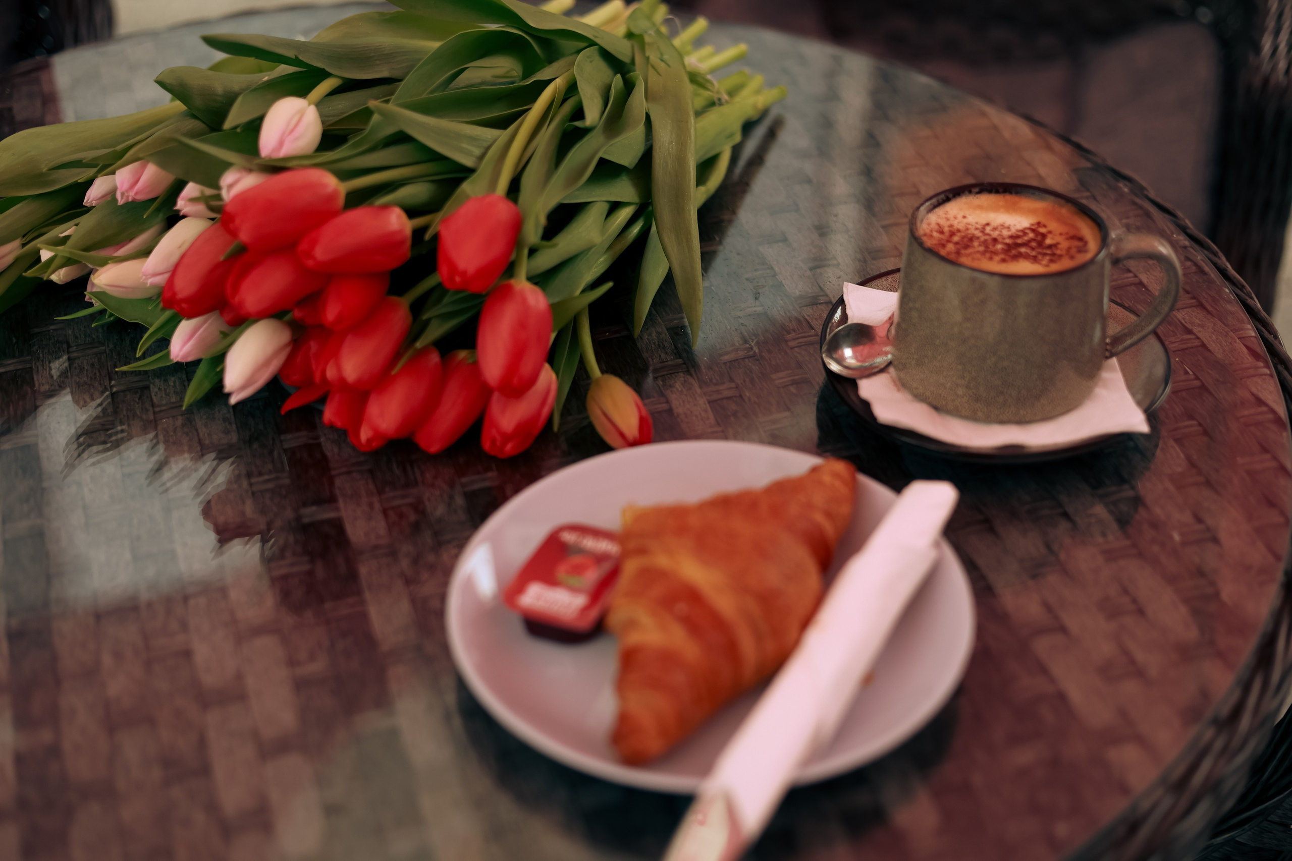 Coffee time. Photographer Margarita Antonova in Naas, Co Kildare