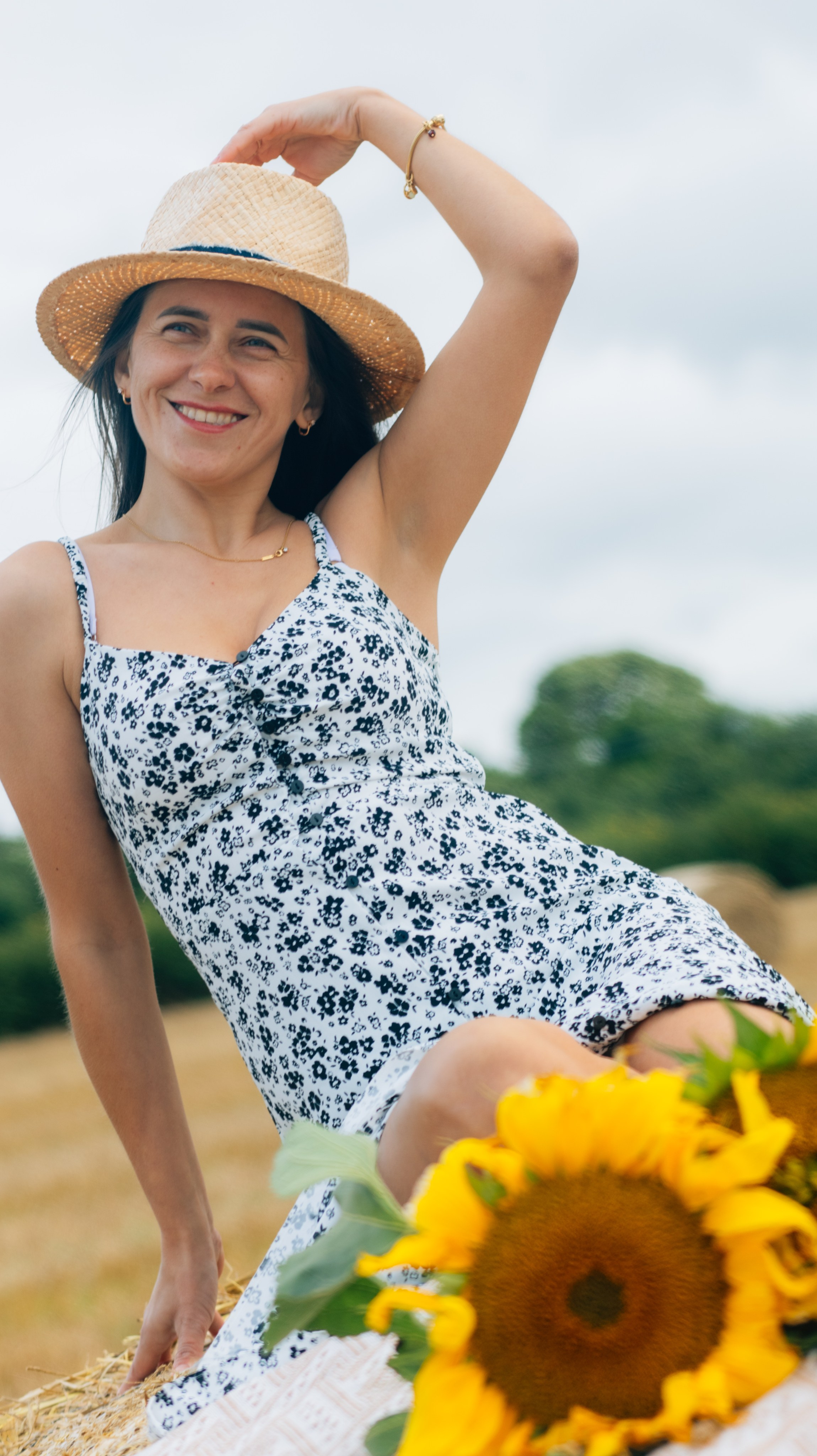 August with sunflowers. Photographer Margarita Antonova in Naas, Co Kildare