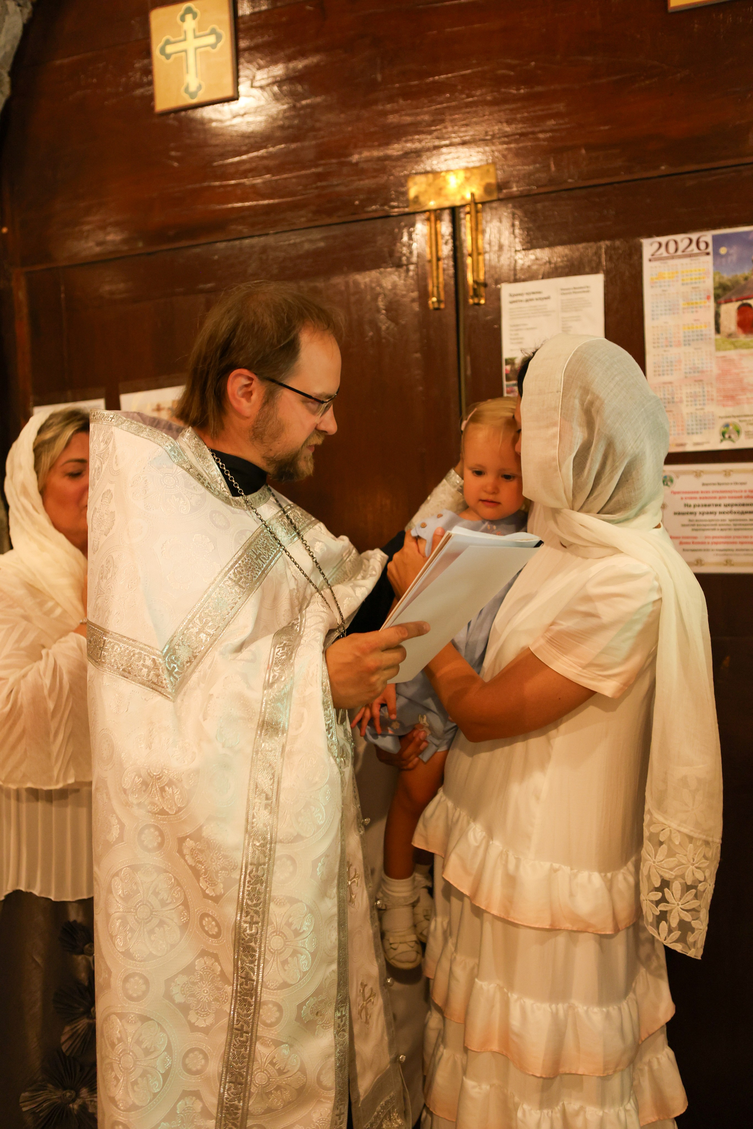 The sacrament of Gabriela Christening. Photographer Margarita Antonova in Naas, Co Kildare