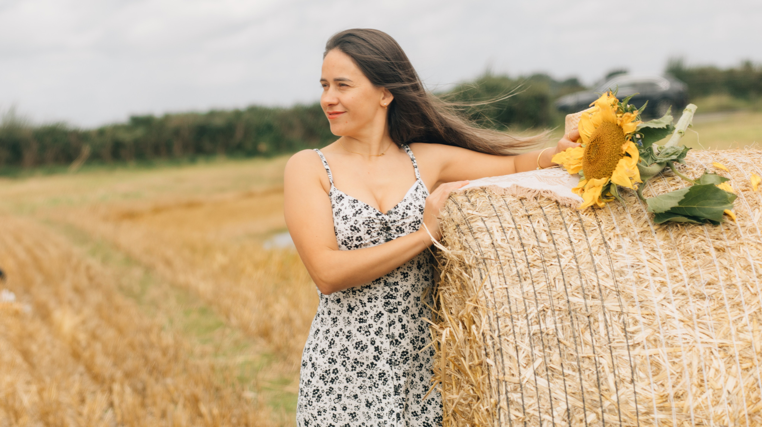 August with sunflowers. Photographer Margarita Antonova in Naas, Co Kildare