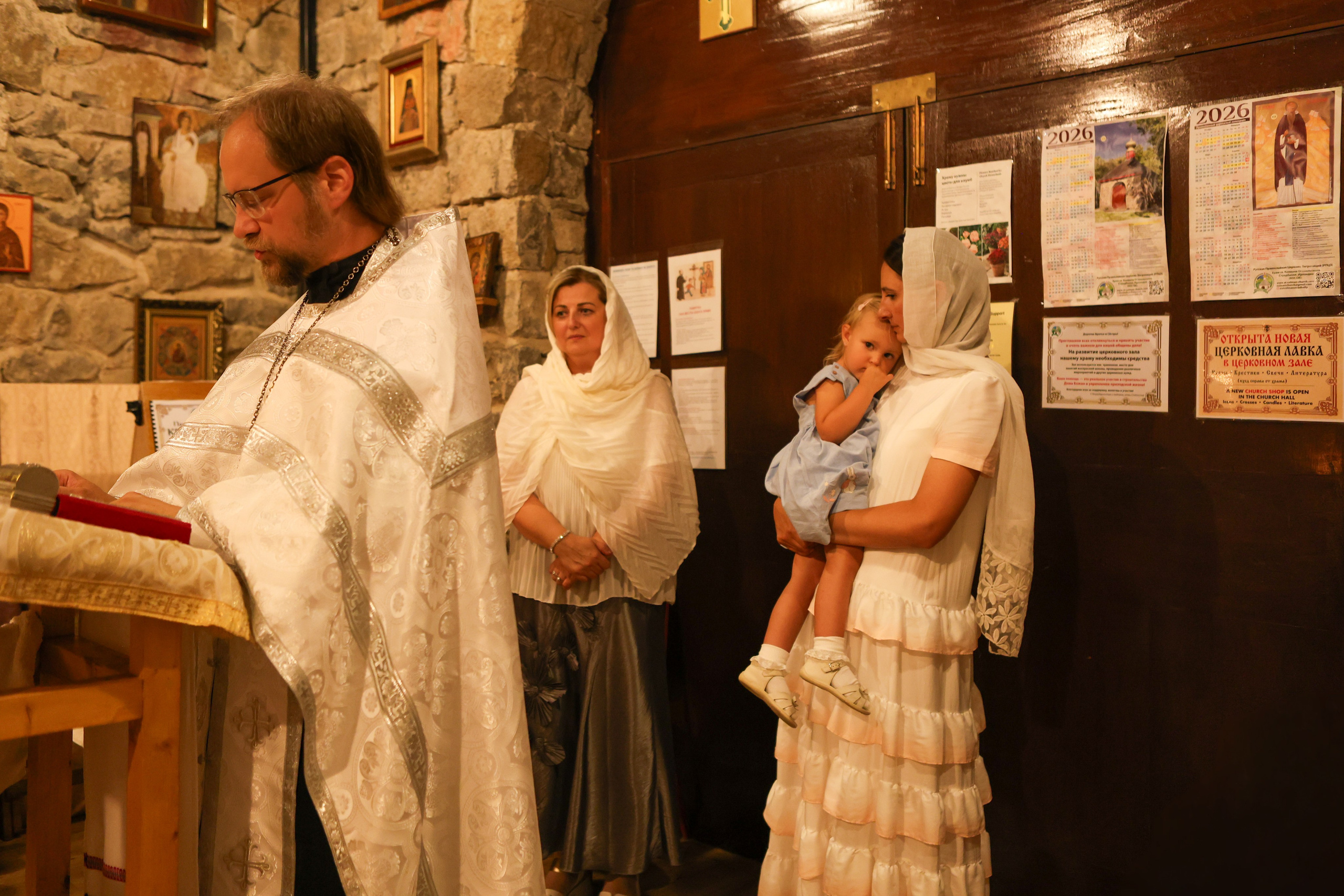 The sacrament of Gabriela Christening. Photographer Margarita Antonova in Naas, Co Kildare