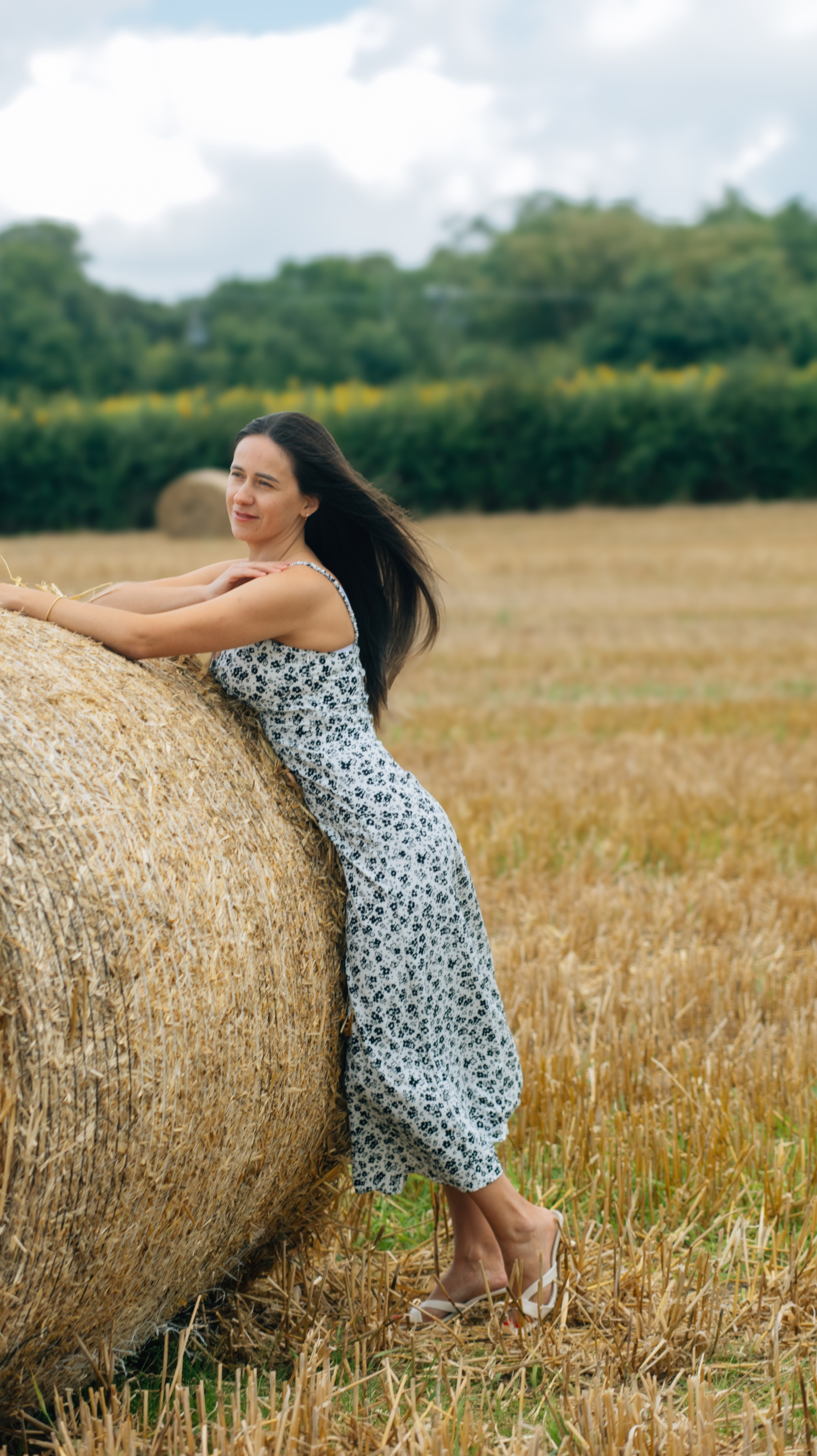 August with sunflowers. Photographer Margarita Antonova in Naas, Co Kildare
