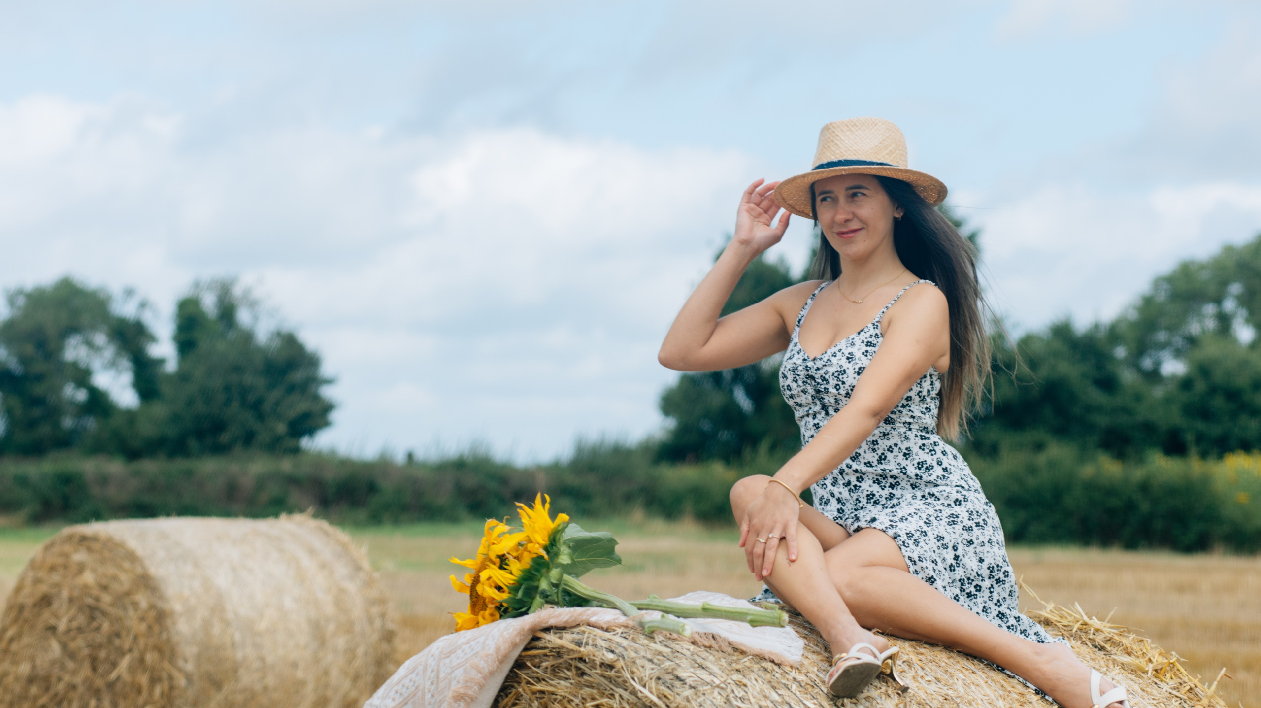 August with sunflowers. Photographer Margarita Antonova in Naas, Co Kildare