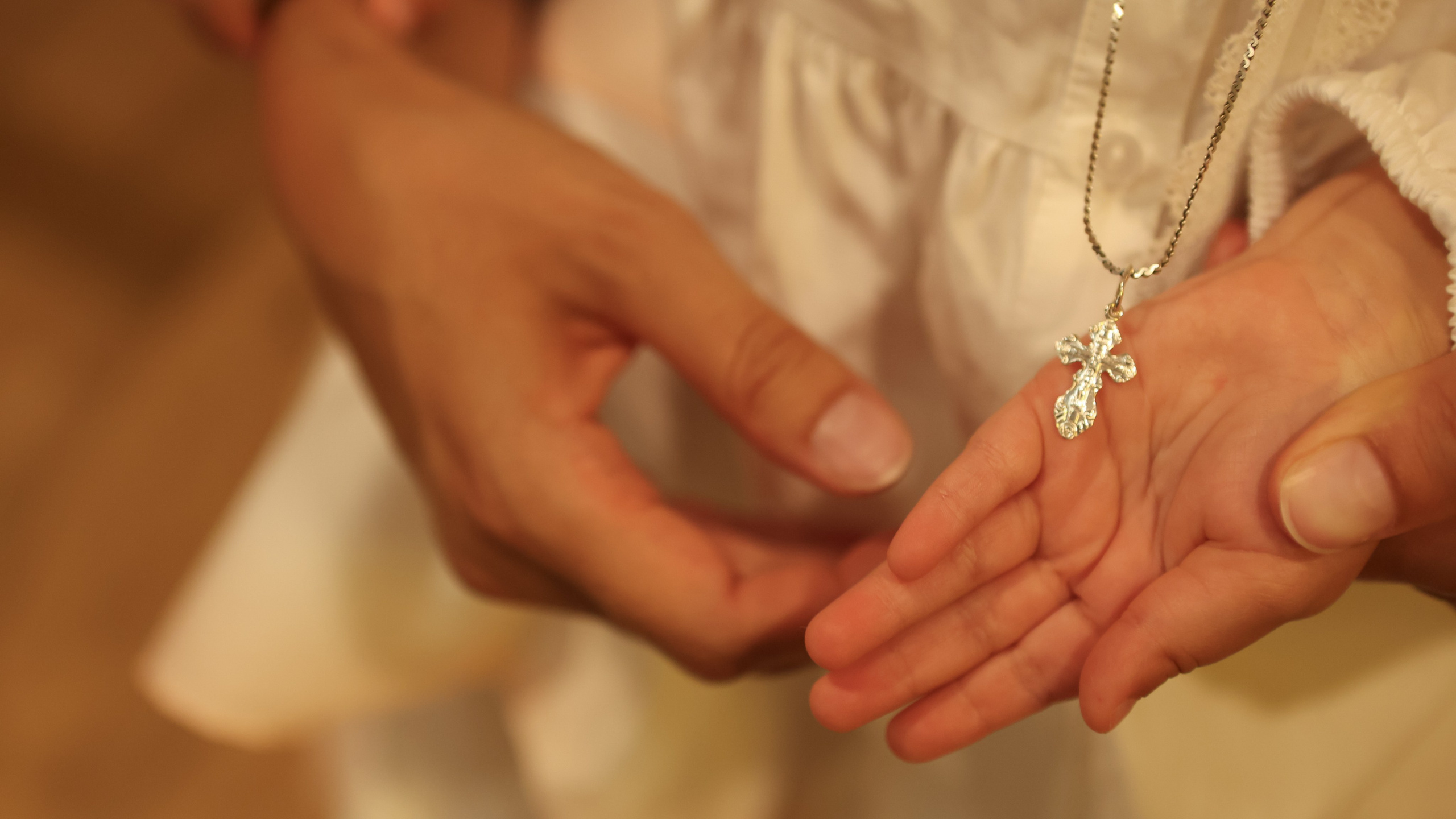 The sacrament of Gabriela Christening. Photographer Margarita Antonova in Naas, Co Kildare